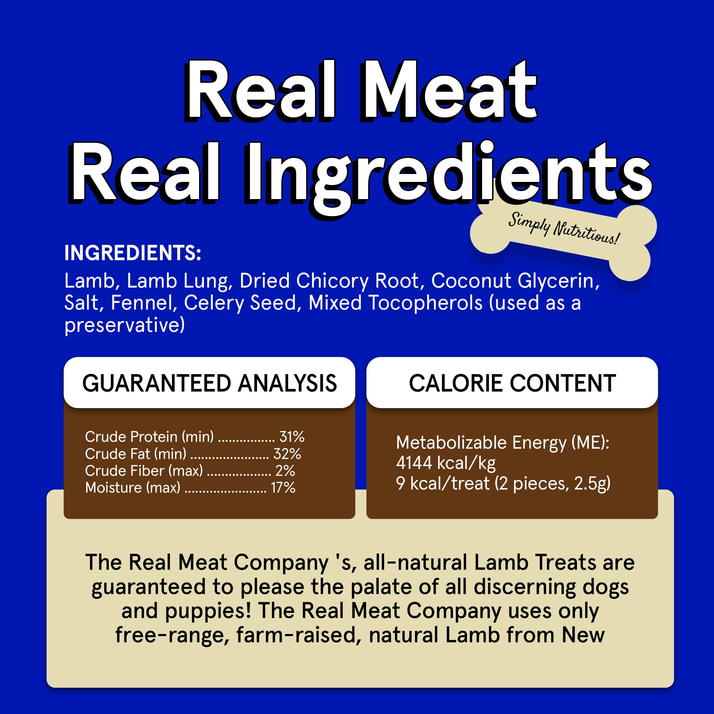 Premium Air-Dried Lamb Jerky Dog Treats - 12oz Grain-Free, High Protein Snacks Made with 95% Human-Grade Grass-Fed Free-Range Lamb - All Natural Bite-Sized Training Rewards for Small & Large Dogs - Perfect for Training, Travel & Outdoor Adventures