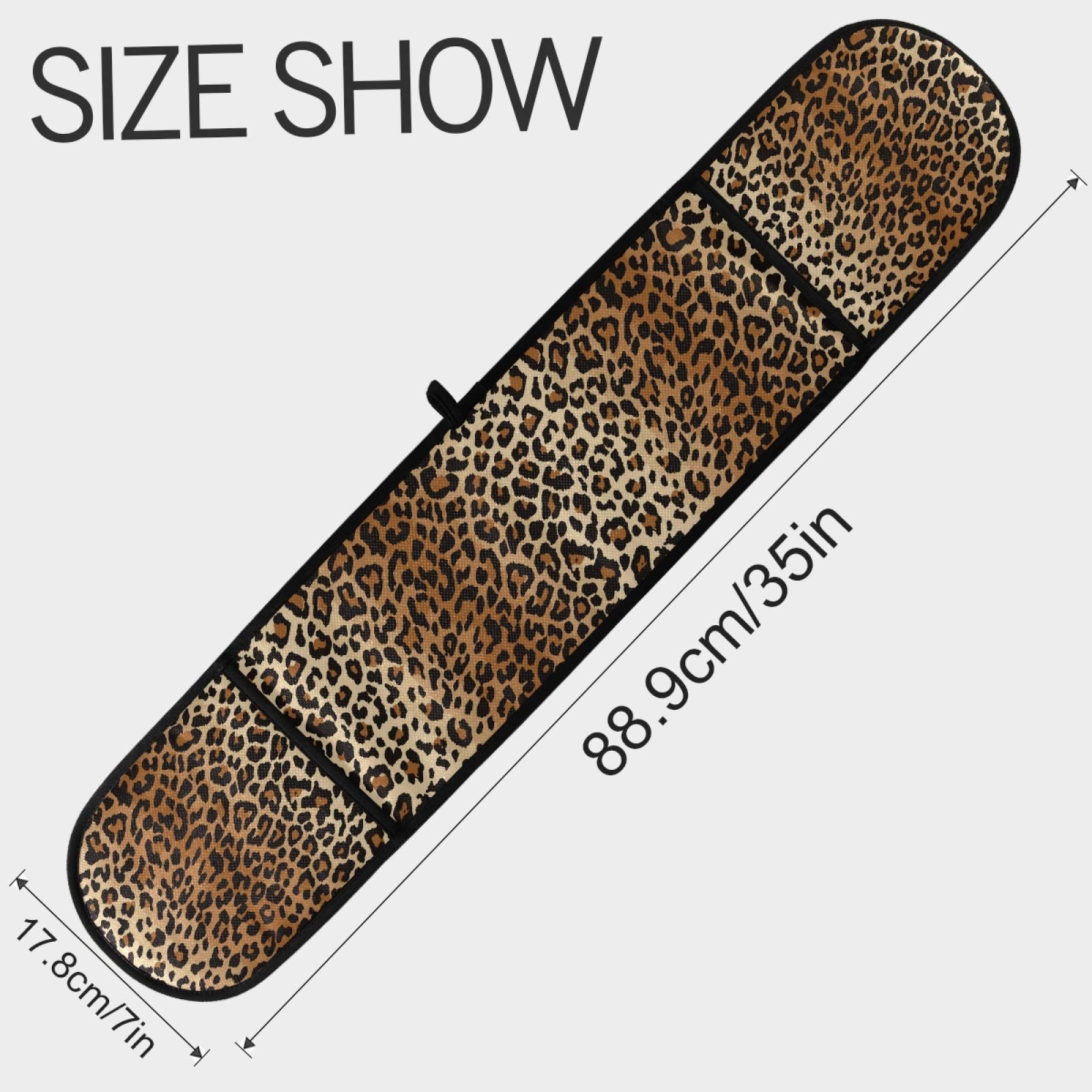 Heat Resistant Leopard Print Double Oven Mitts - 7