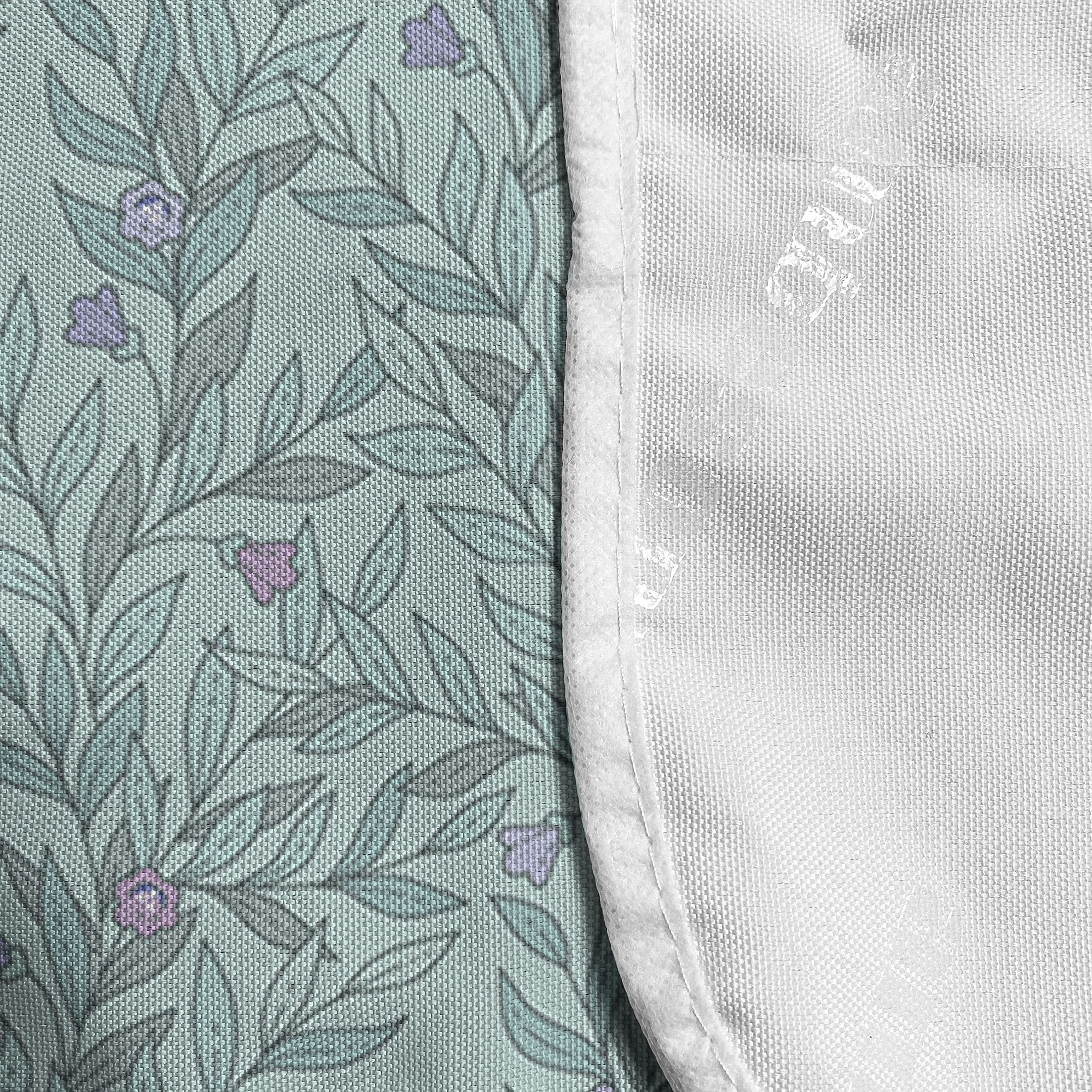 Ambesonne Floral Microwave Oven Cover - Pastel Flower Branches Design, Waterproof Kitchen Organizer with Pockets, 36
