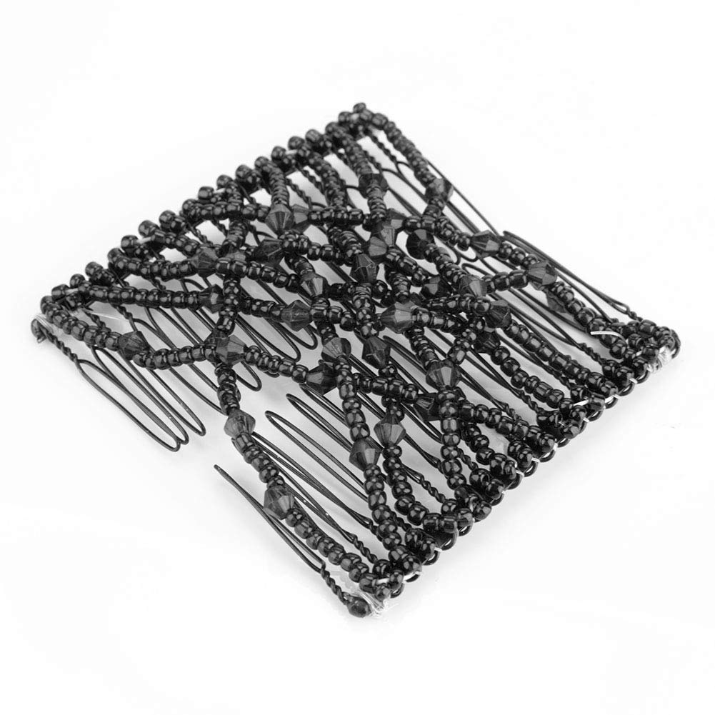 Magic Hair Comb Stretchable Beading Hair Slide for Women - Party & Wedding Accessories