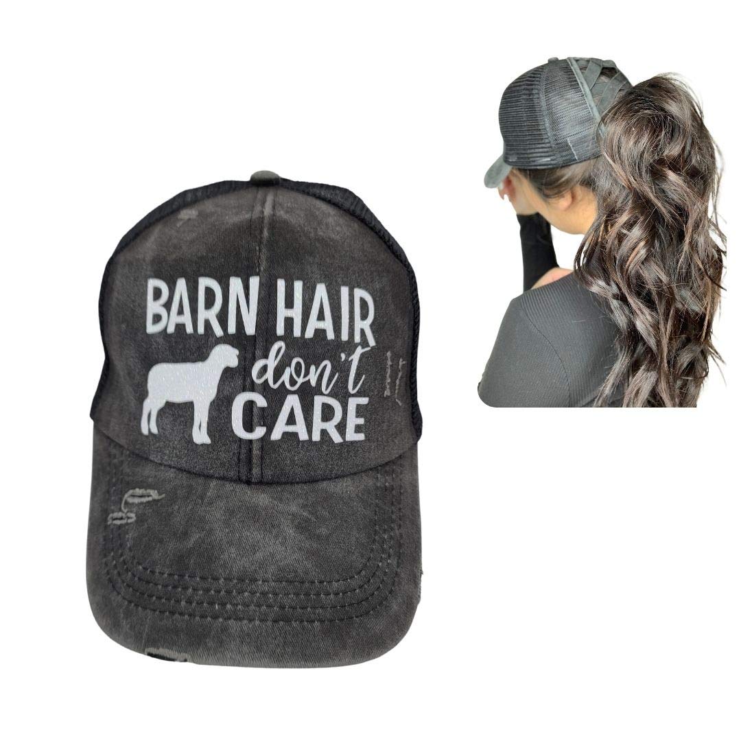 Live Stock Animals Trucker Hats for Women - Ponytail Style Cowboy Hats for Farm & Ranch Life | Perfect for Rodeos, Stock Shows & Outdoor Work