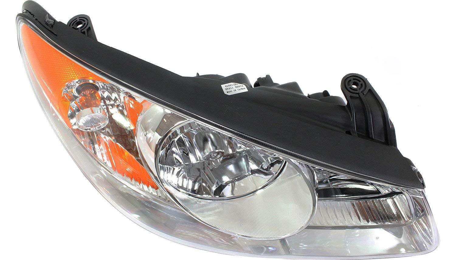 **2007-2010 Hyundai Elantra Halogen Headlight Assembly - Driver & Passenger Side with Bulbs, Sedan (Replaces #921022H051, 921012H051) - Perfect for Night Driving & Enhanced Visibility**