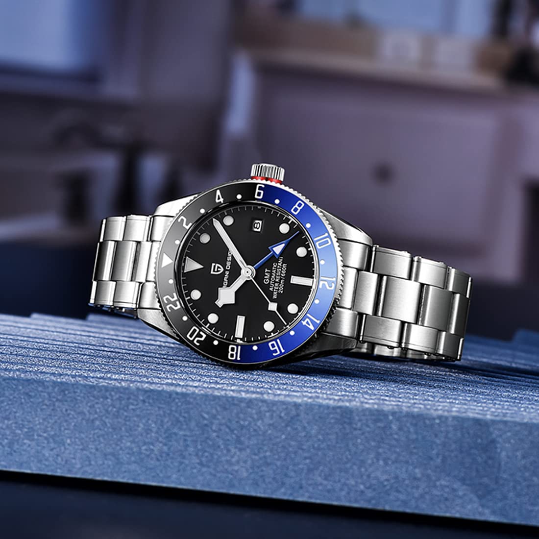 Pagani Design 2022 Men's Automatic Watch - Sapphire Crystal, NH35 Movement, 100M Waterproof, Stainless Steel Bracelet - Luxury Business & Casual Timepiece for Men | Perfect for Office, Formal Events & Everyday Wear