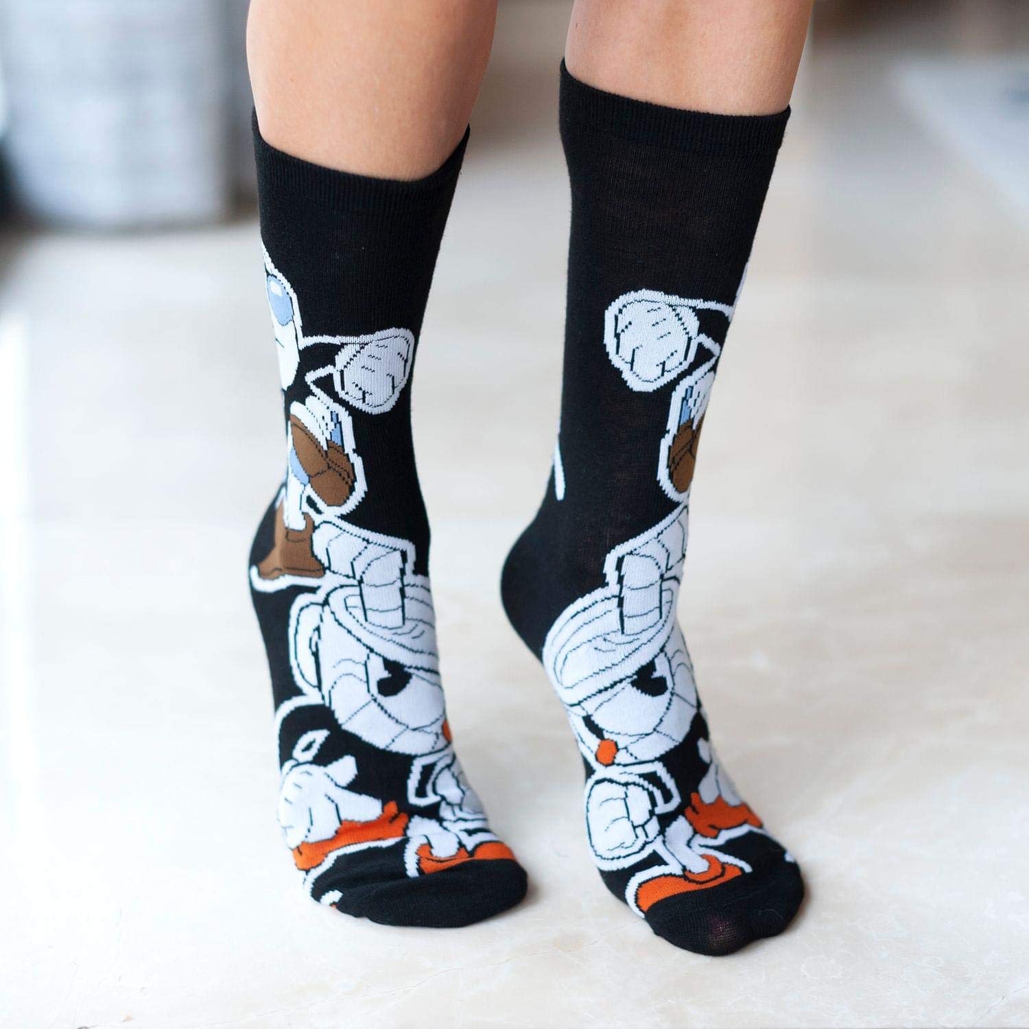 Cuphead Collectible Socks for Men - Officially Licensed Bang Bang Crew Socks - Perfect for Gaming, Cosplay, and Everyday Wear