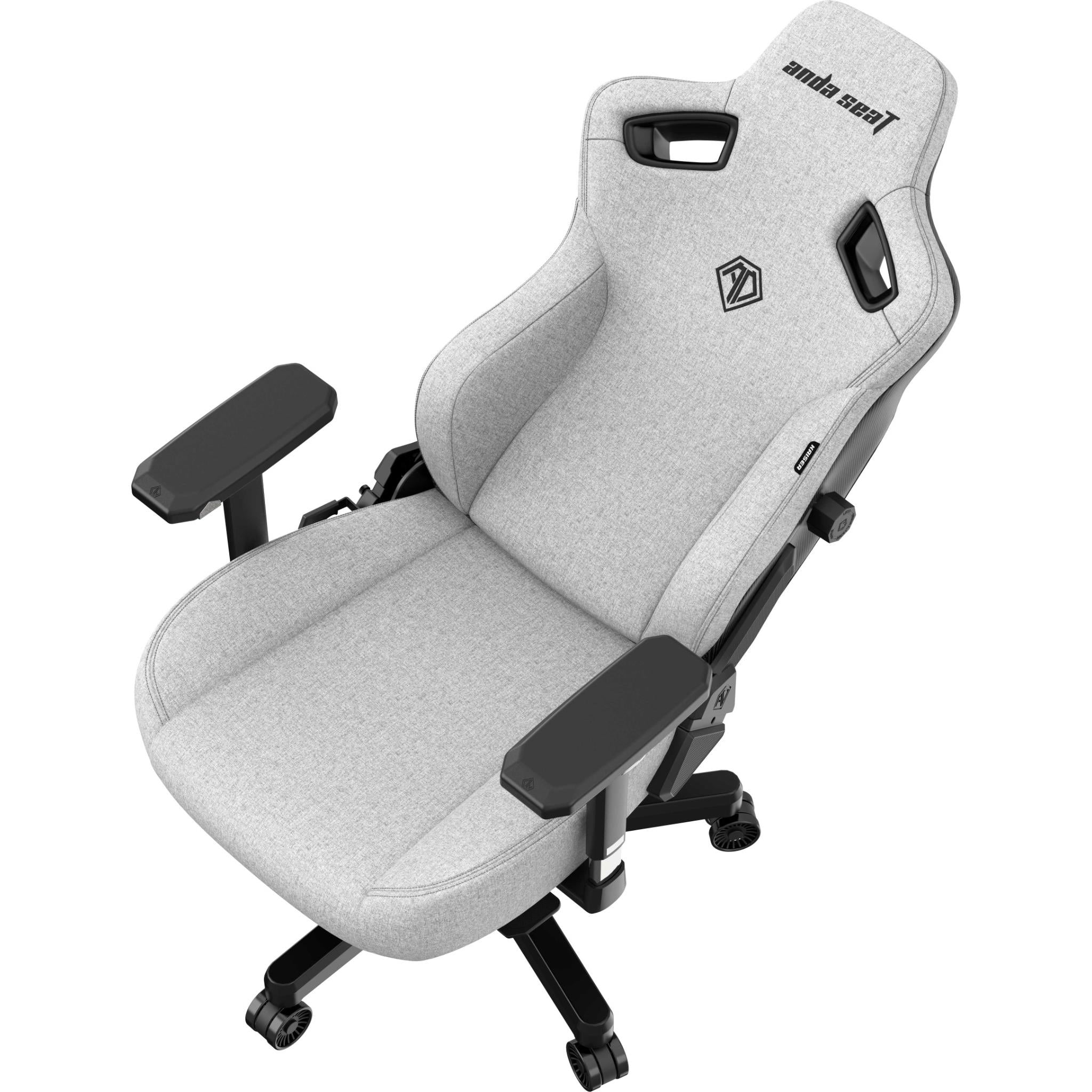 Anda Seat Kaiser 3 Series XL Premium Ergonomic Gaming Chair - Grey Fabric for PC, Console & Office Use - Comfortable Computer Chair for Long Gaming Sessions & Work