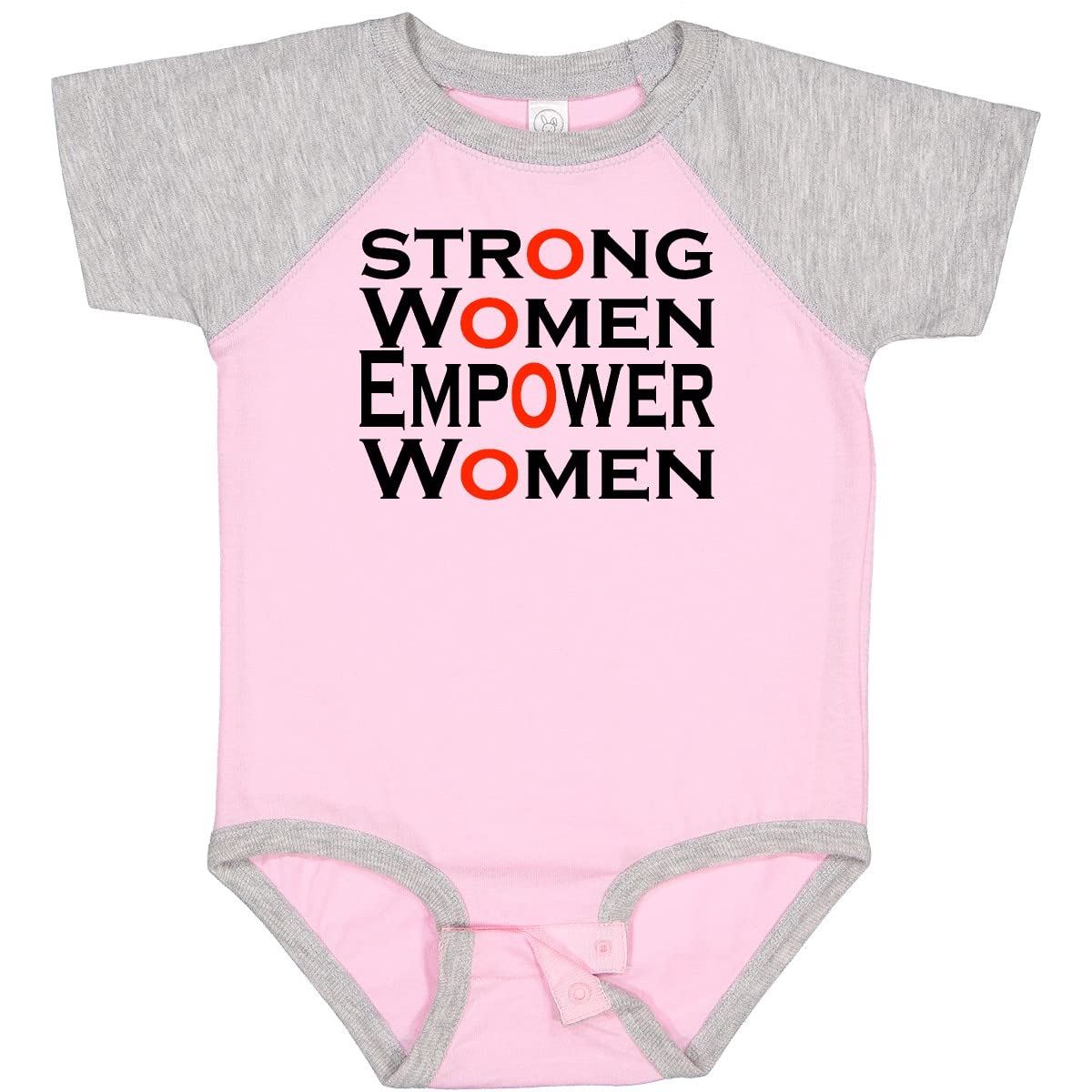 Inktastic Strong Women Empower Women Baby Bodysuit - Cute Feminist Onesie for Girls & Boys - Perfect for Playdates, Daycare & Family Photos