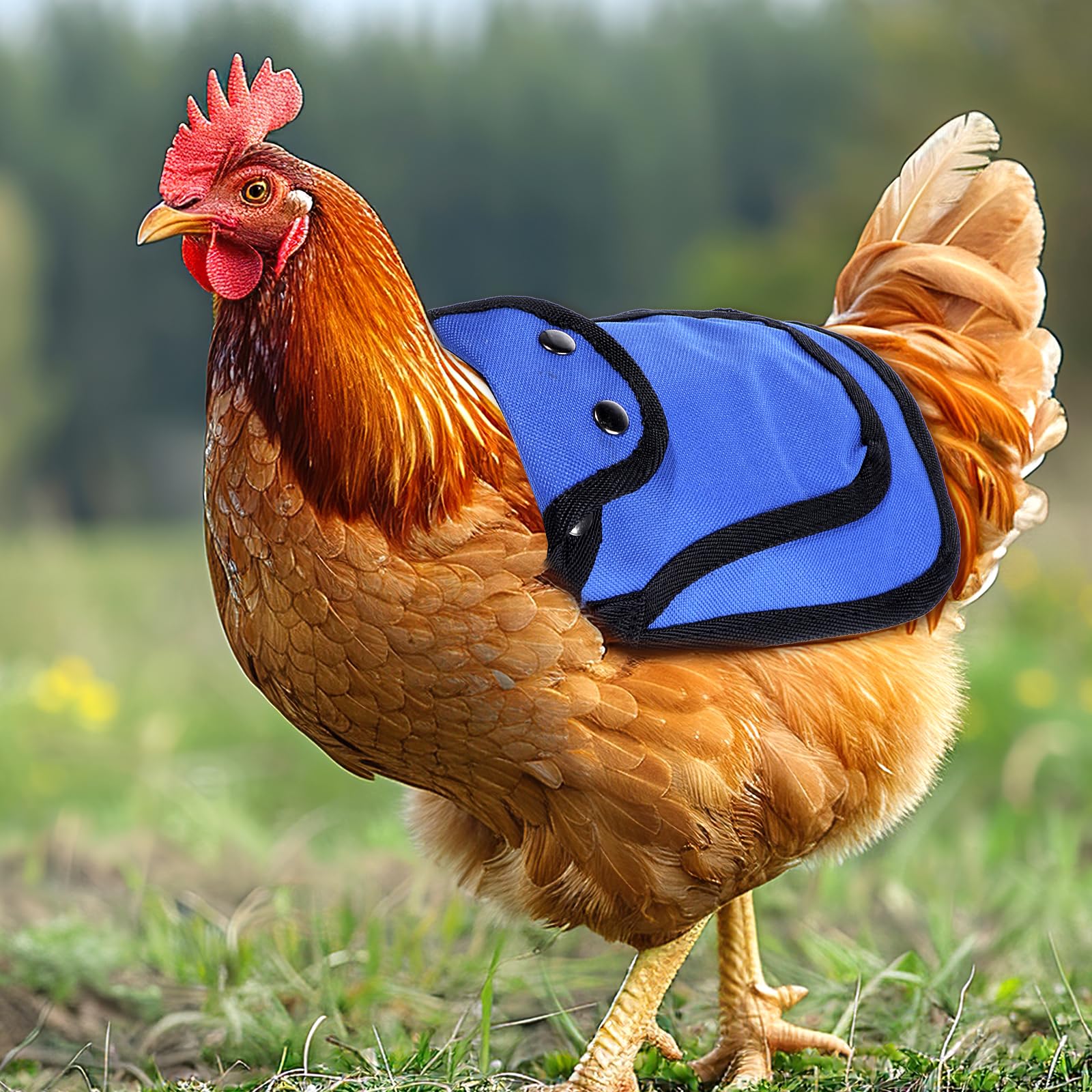 6 Pcs Adjustable Chicken Saddle Apron - Hen Back & Side Protector with Comfortable Straps | Feather Protection Poultry Accessories for Egg Laying, Rooster Mating & Free Range Hens (Ideal for Backyard Chickens & Small Farms)