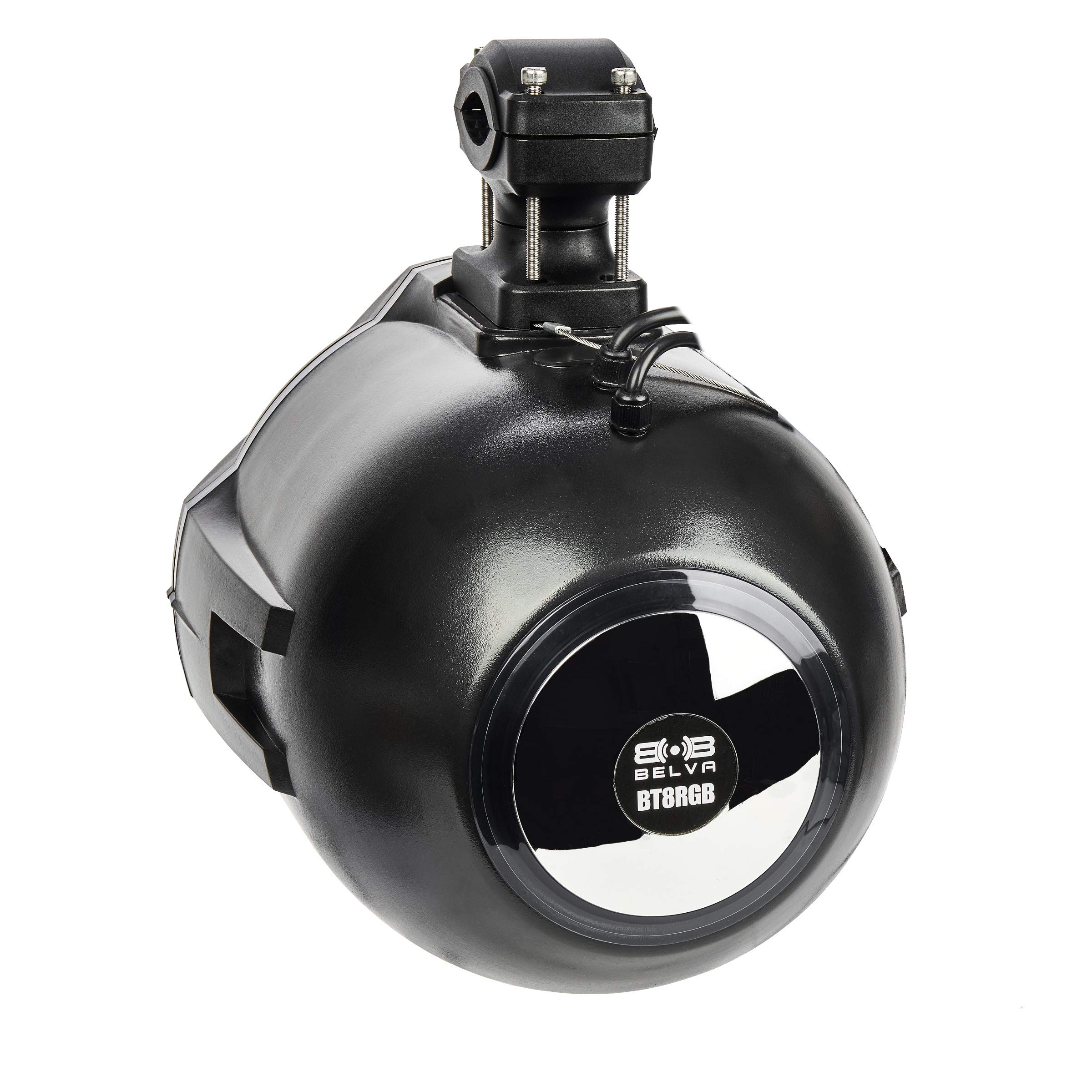 BELVA BT8RGB 600W (300W RMS) 8-Inch Marine Tower Speakers with RGB LED Lights & Remote Control - Waterproof Bluetooth Speakers for Boats, ATV, UTV, Motorcycles, SxS, Golf Carts - Perfect for Outdoor Parties, Beach Cruises & Off-Road Adventures