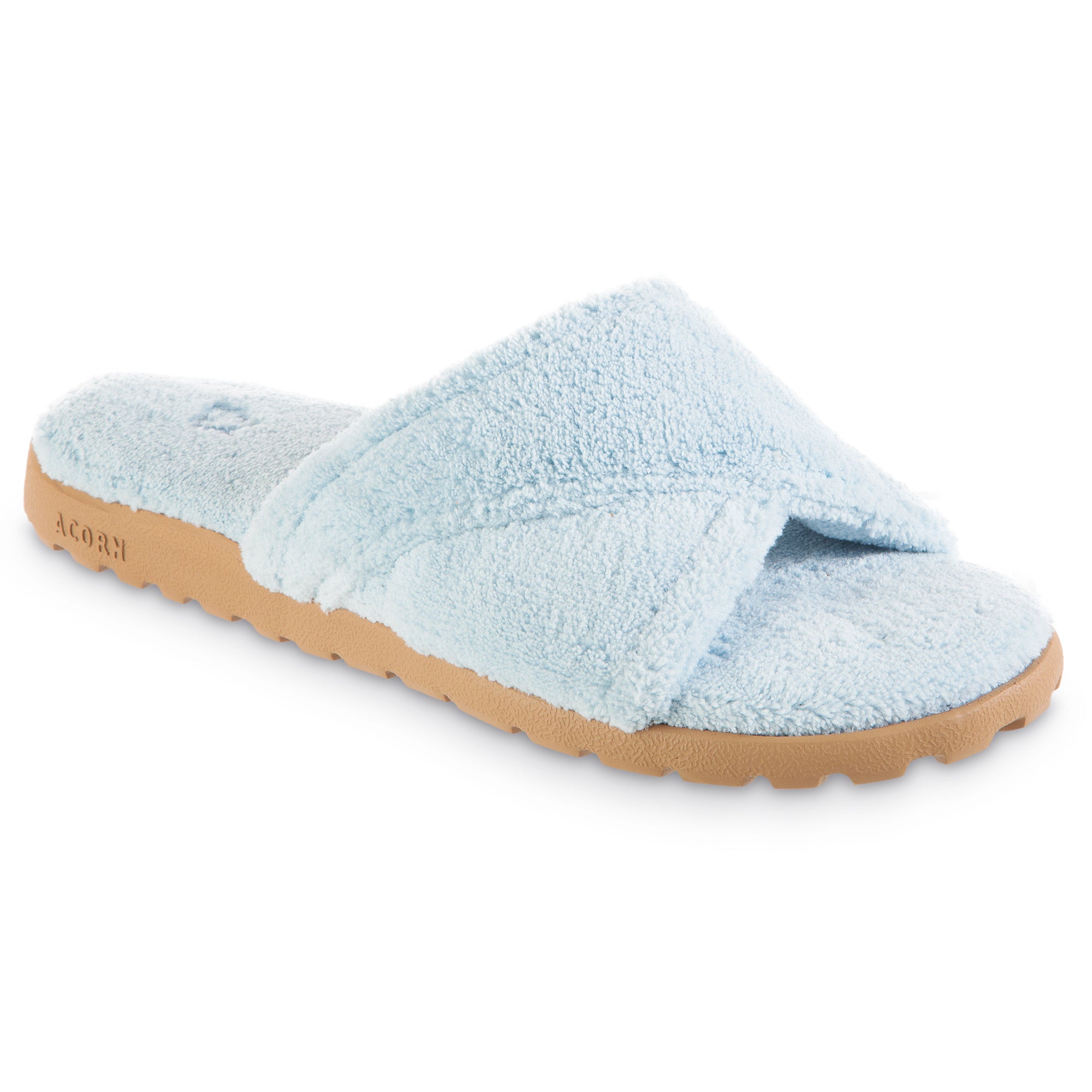 Women's Comfortable Sunday Spa Cross Wrap Slide Sandals with Everywear® Technology - Perfect for Relaxation, Lounging & Home Wear