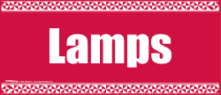 Plastic Window Sign for Lamps - Durable & Weatherproof Storefront Display for Lighting Shops & Home Decor - Perfect for Retail Stores, Boutiques & Window Advertising