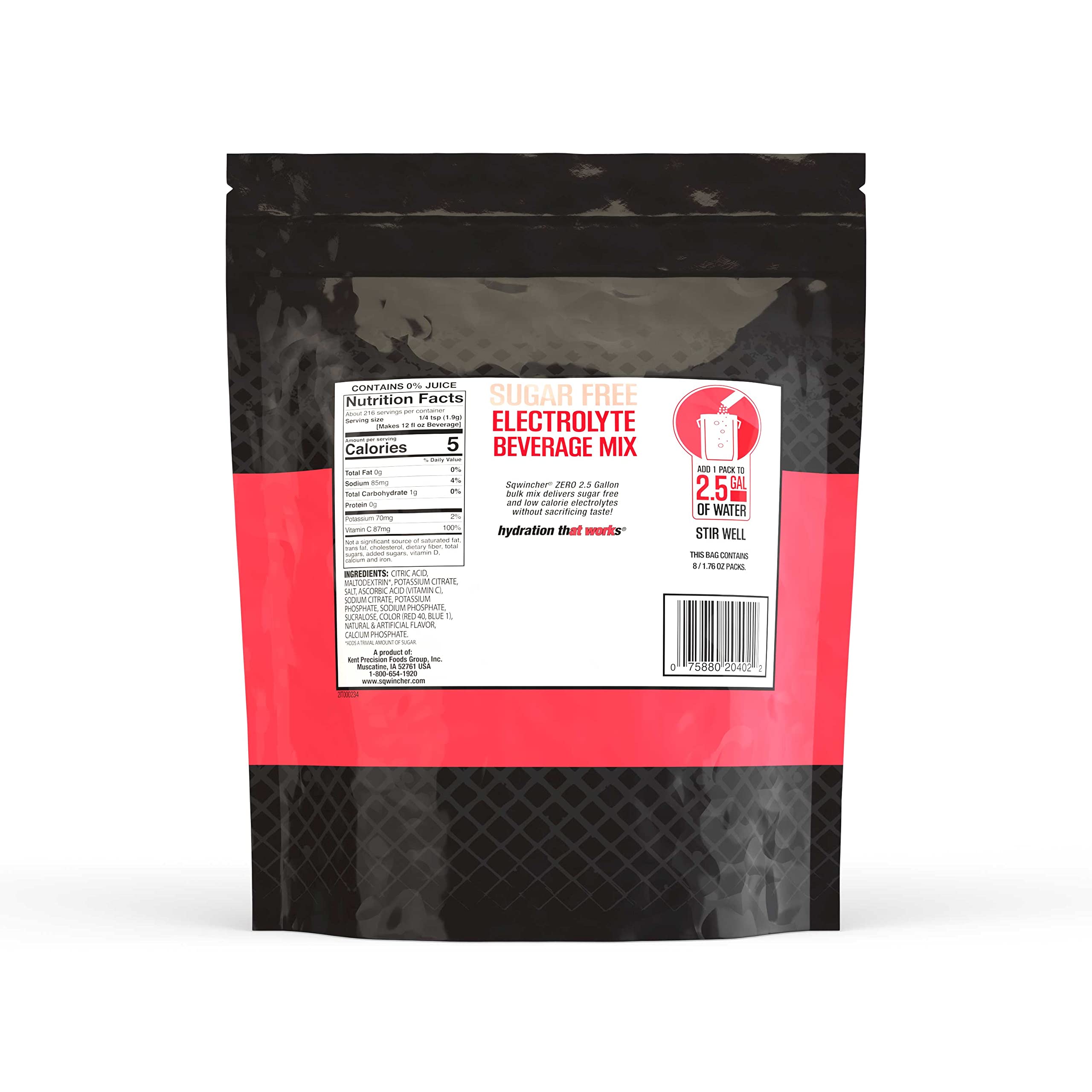 Sqwincher Zero Sugar Free Electrolyte Powder Packets - Assorted Flavors, 1.76 oz (Pack of 32) | Hydration for Athletes, Workouts & Outdoor Activities