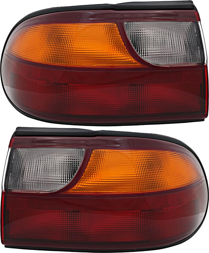 Chevrolet Chevy Malibu Tail Lights Lamps Set - Compatible with 1997-2005 Models (Driver & Passenger Side) | Perfect for Replacement, Restoration & Nighttime Safety