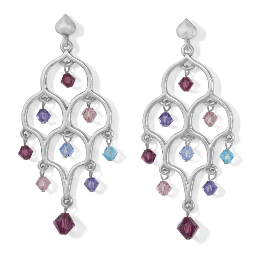 Prism Lights Amethyst Drop Earrings for Women - Elegant Crystal Dangle Earrings for Party, Wedding & Evening Out