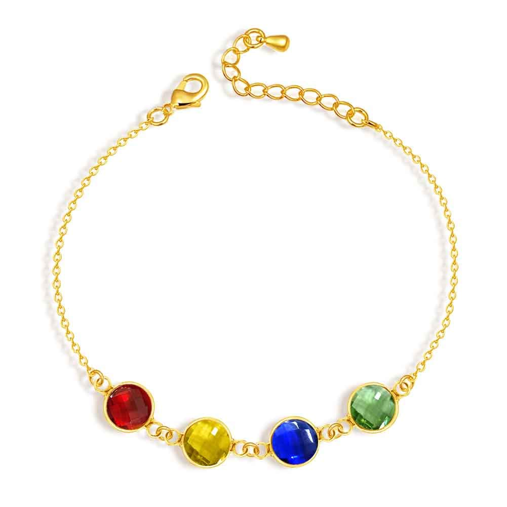 Personalized Birthstone Bracelets for Women - Custom Sterling Silver Mother Daughter Jewelry Set - Perfect Gift for Mother's Day, Birthday & Anniversary - Ideal for Family Bonding & Special Occasions