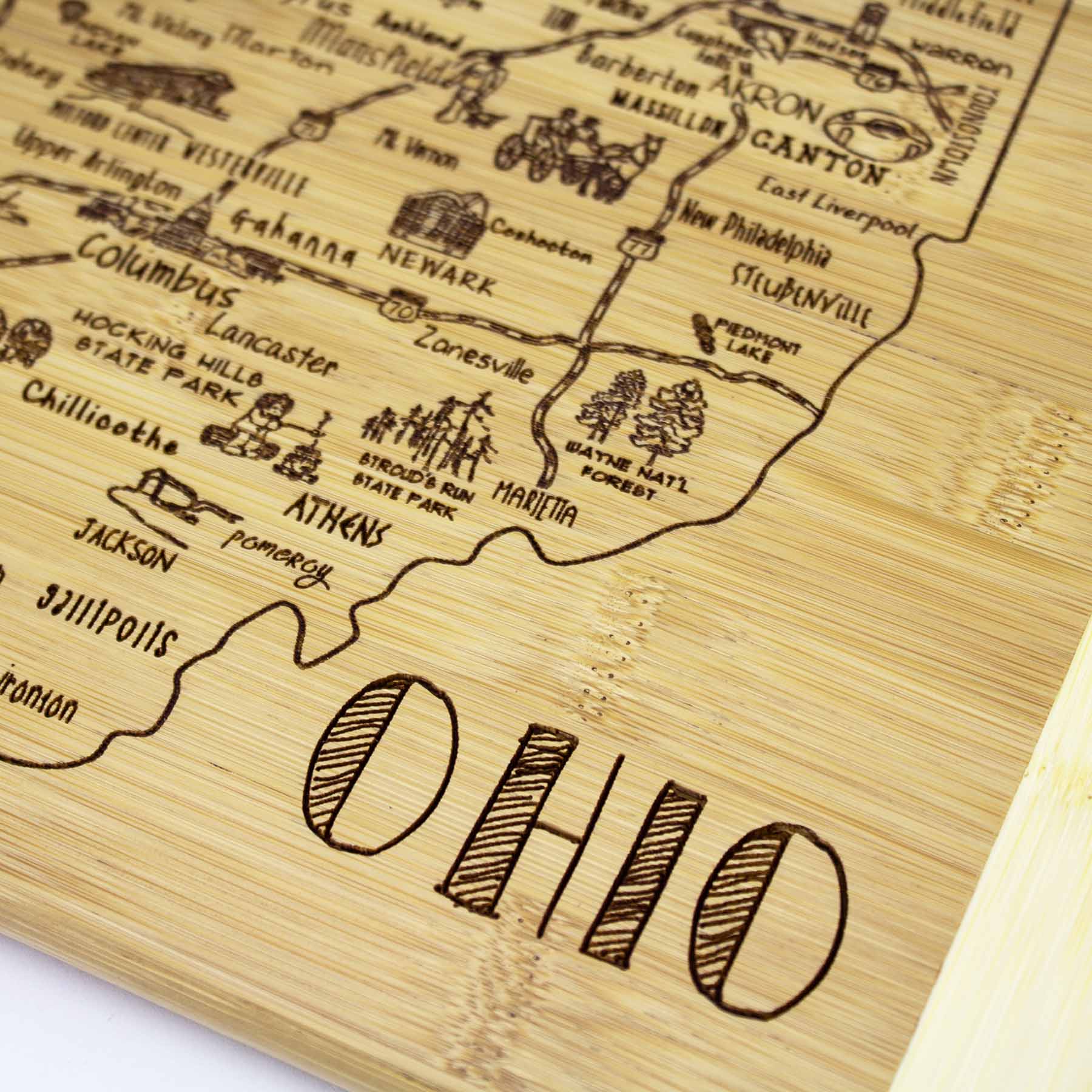 Premium Ohio Wood Cutting Board - 11
