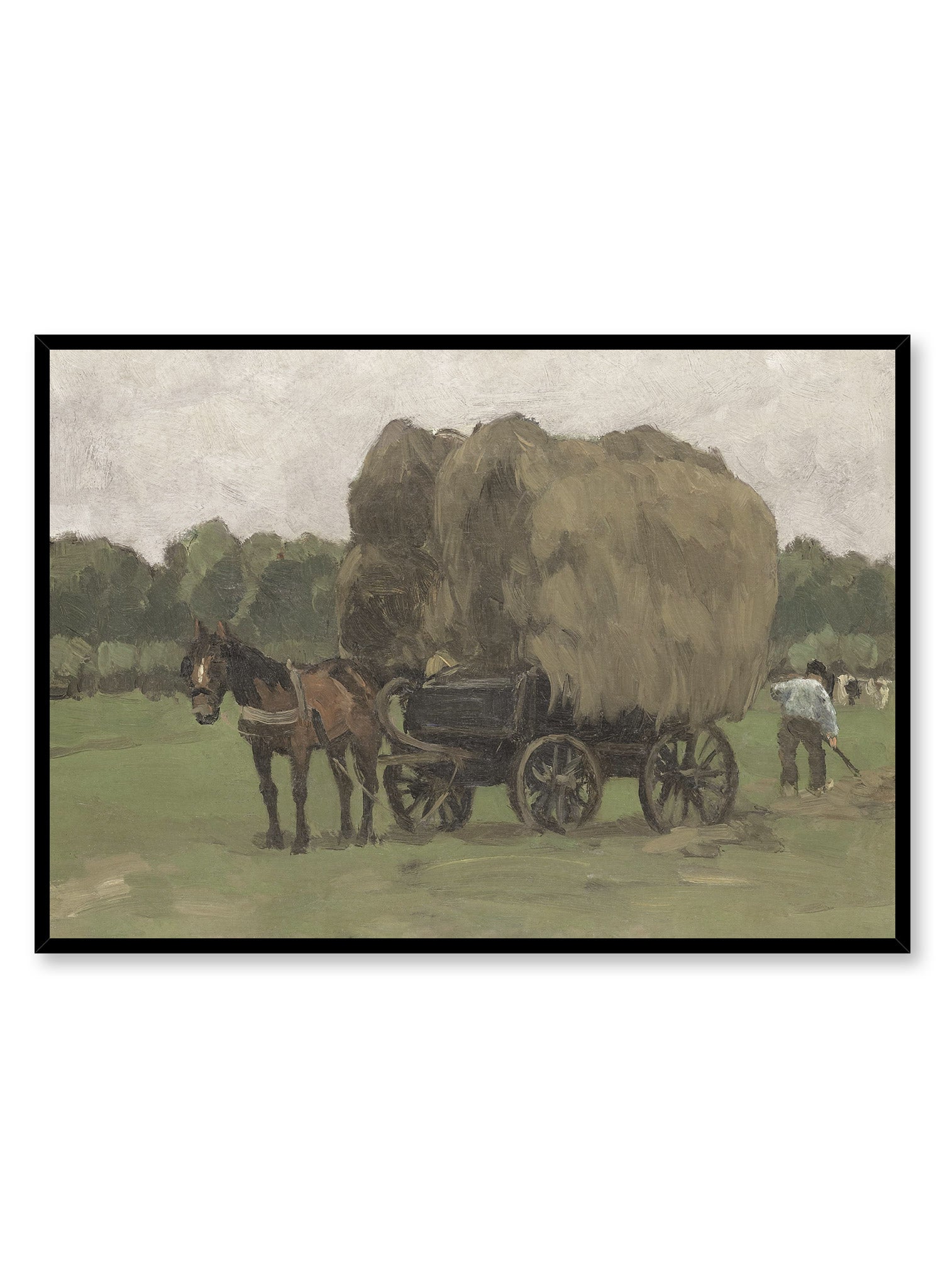 Premium Heavy-Duty Hay Wagon for Farm & Ranch Use - Durable Agricultural Cart with High Capacity - Perfect for Harvesting, Hauling Hay Bales & Farm Equipment Transport