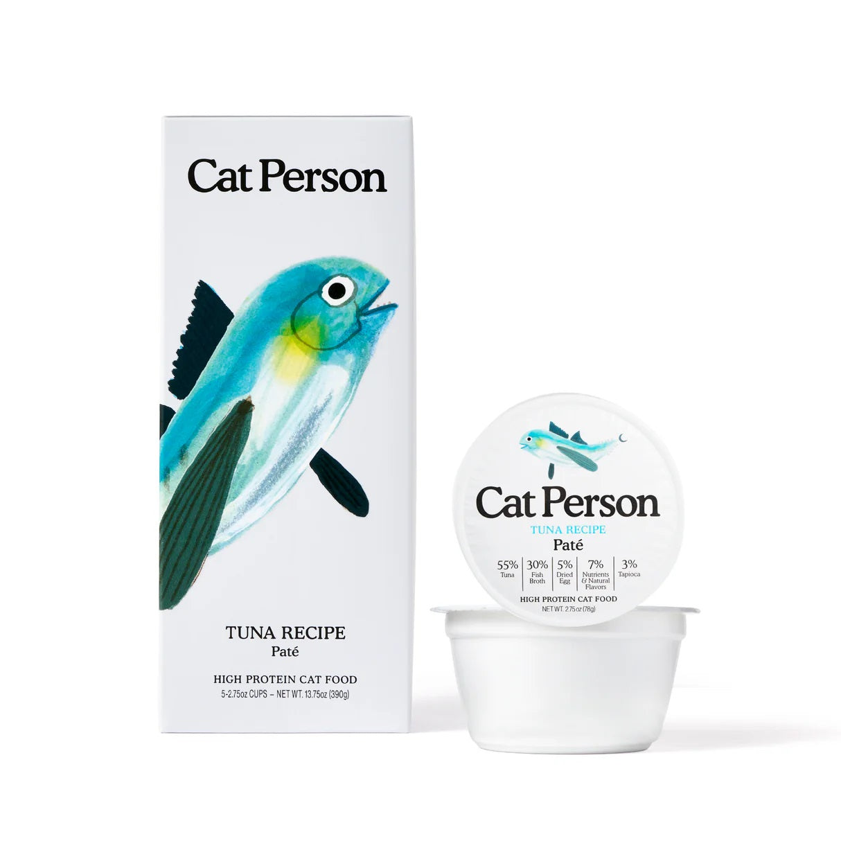 Premium Tuna Paté Cat Food - Grain-Free, High-Protein Wet Cat Food for Adult & Senior Cats - Perfect for Mealtime, Travel & Special Treats