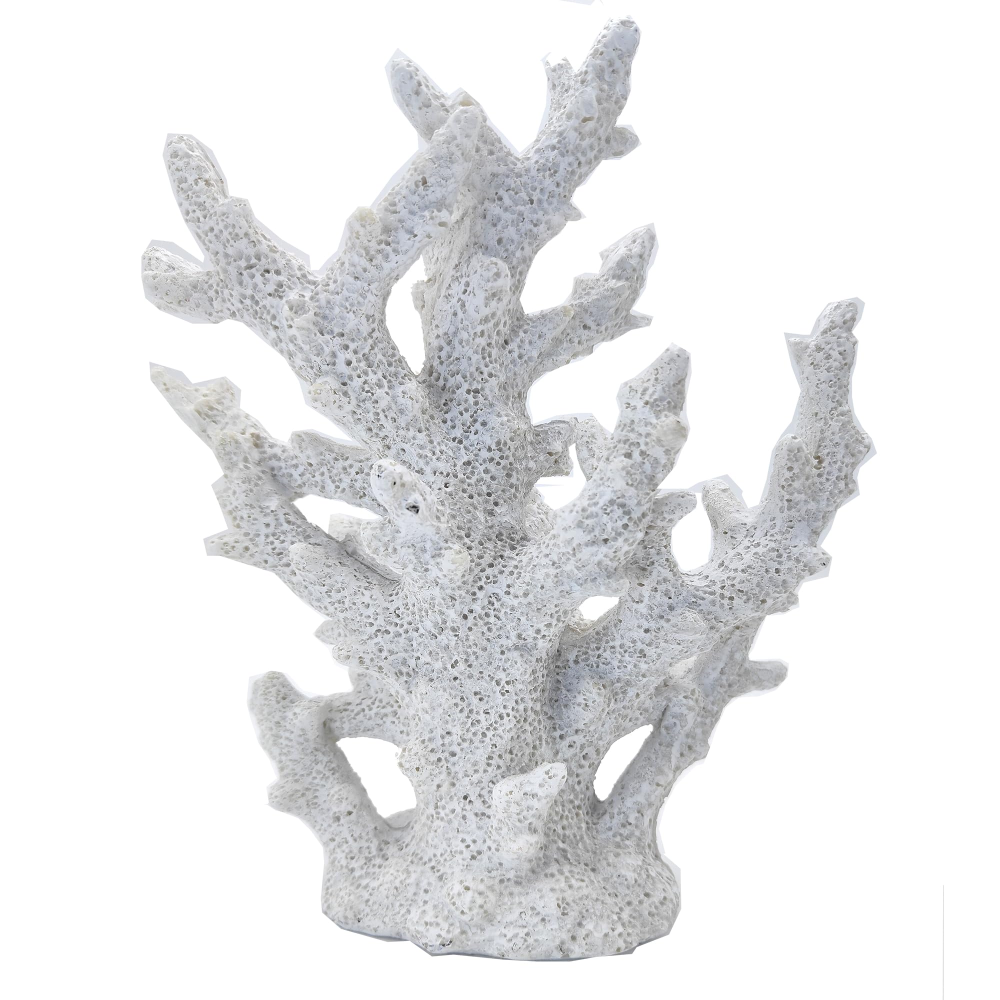 Beach Coastal Decor Coral Reef Statue Sculpture - Marine Themed Home, Desk, Bathroom & Shelf Decor - Perfect for Ocean Lover Gifts & Coastal Themed Room Design