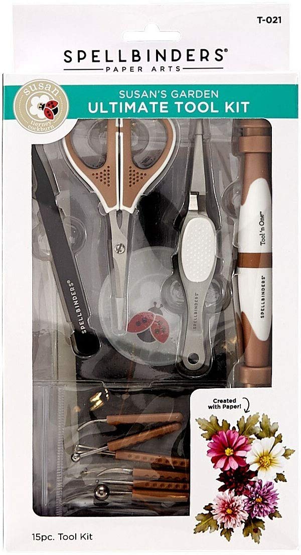 Spellbinders Susan's Ultimate Tool Kit for Scrapbooking, Card Making & Paper Crafts - Essential DIY Crafting Supplies for Card Designers & Scrapbookers