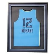 Authentic Ja Morant Memphis Grizzlies Signed Framed Light Blue Basketball Jersey - Limited Edition Collectible for Sports Memorabilia Fans & Home Decor