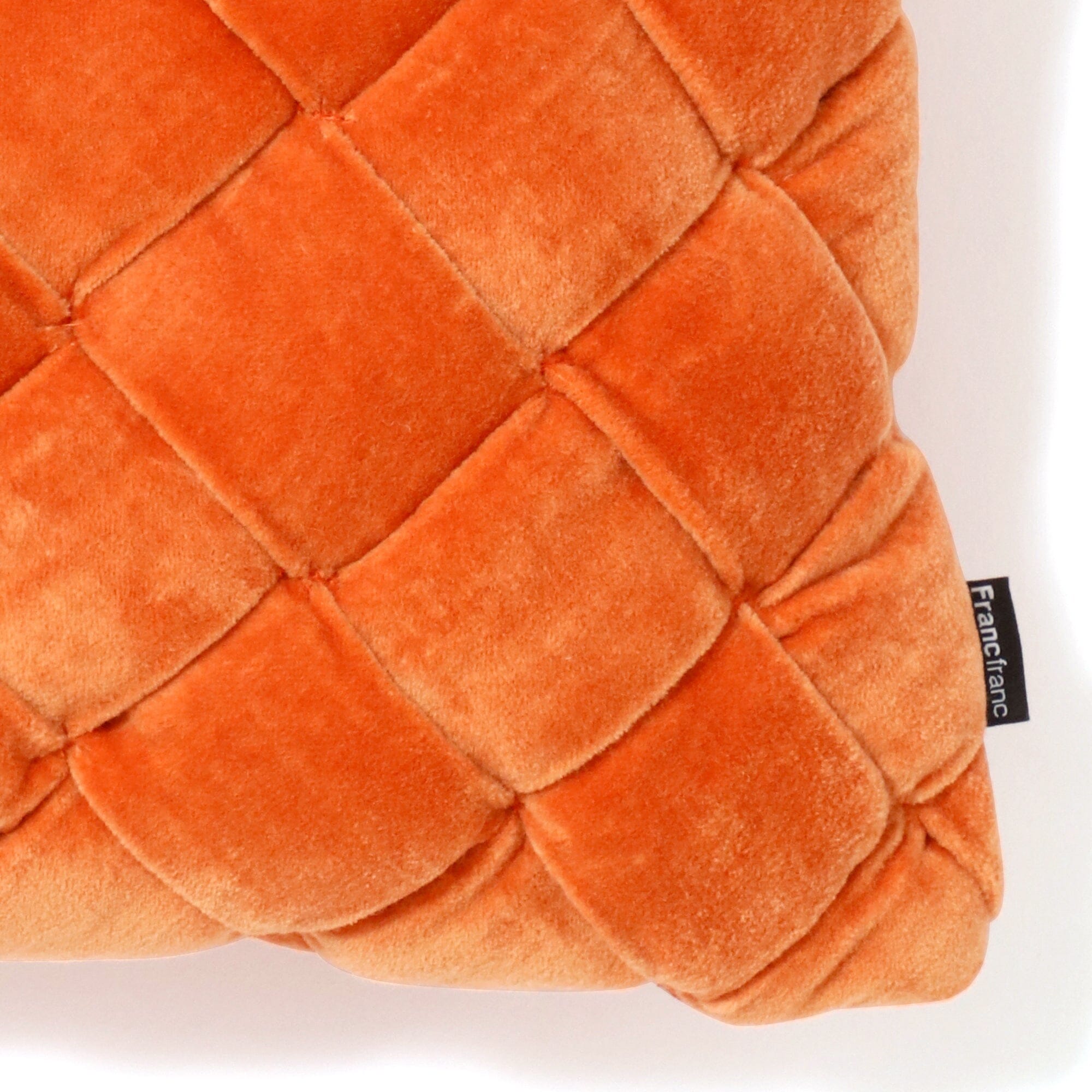 Handwoven Basket Weave Cushion Cover 16x10 Inches - Soft Cotton Decorative Pillow Case for Sofa, Bed, Chair - Orange Home Decor Accent