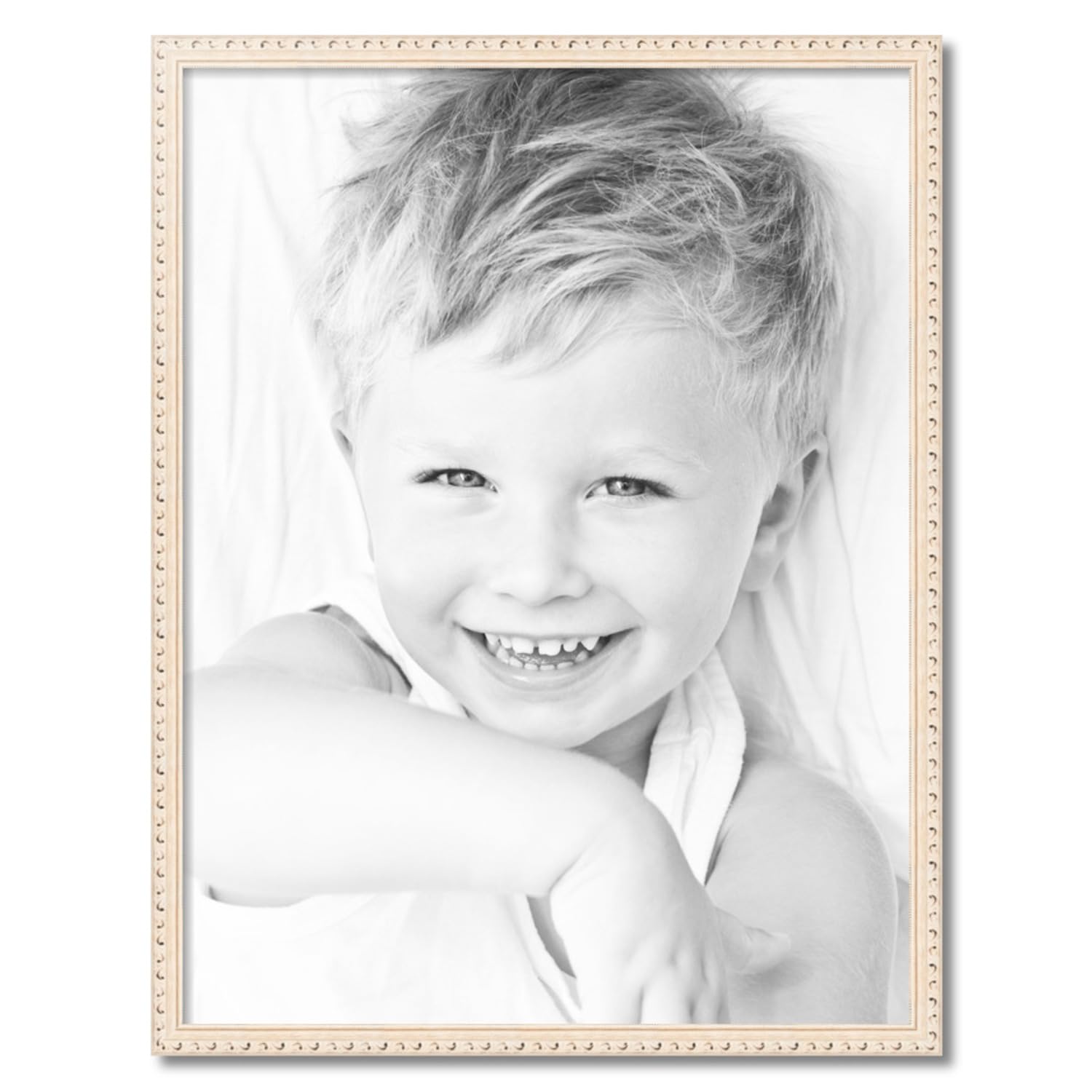 ArtToFrames 29x38 Inch Whitewashed Wood Picture Frame - 1.30 Inch Custom Poster Frame with Economy Acrylic - Perfect for Wall Art, Photos, and Home Decor | Living Room, Bedroom, Office Display
