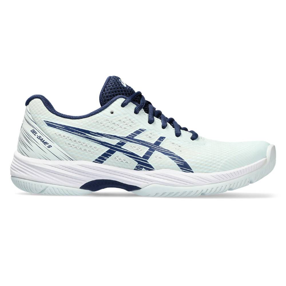 ASICS Gel Game 9 Women's Tennis Shoes - Lightweight & Supportive Court Shoes for Women in Pale Mint/Blue | Perfect for Tennis, Pickleball & Casual Wear