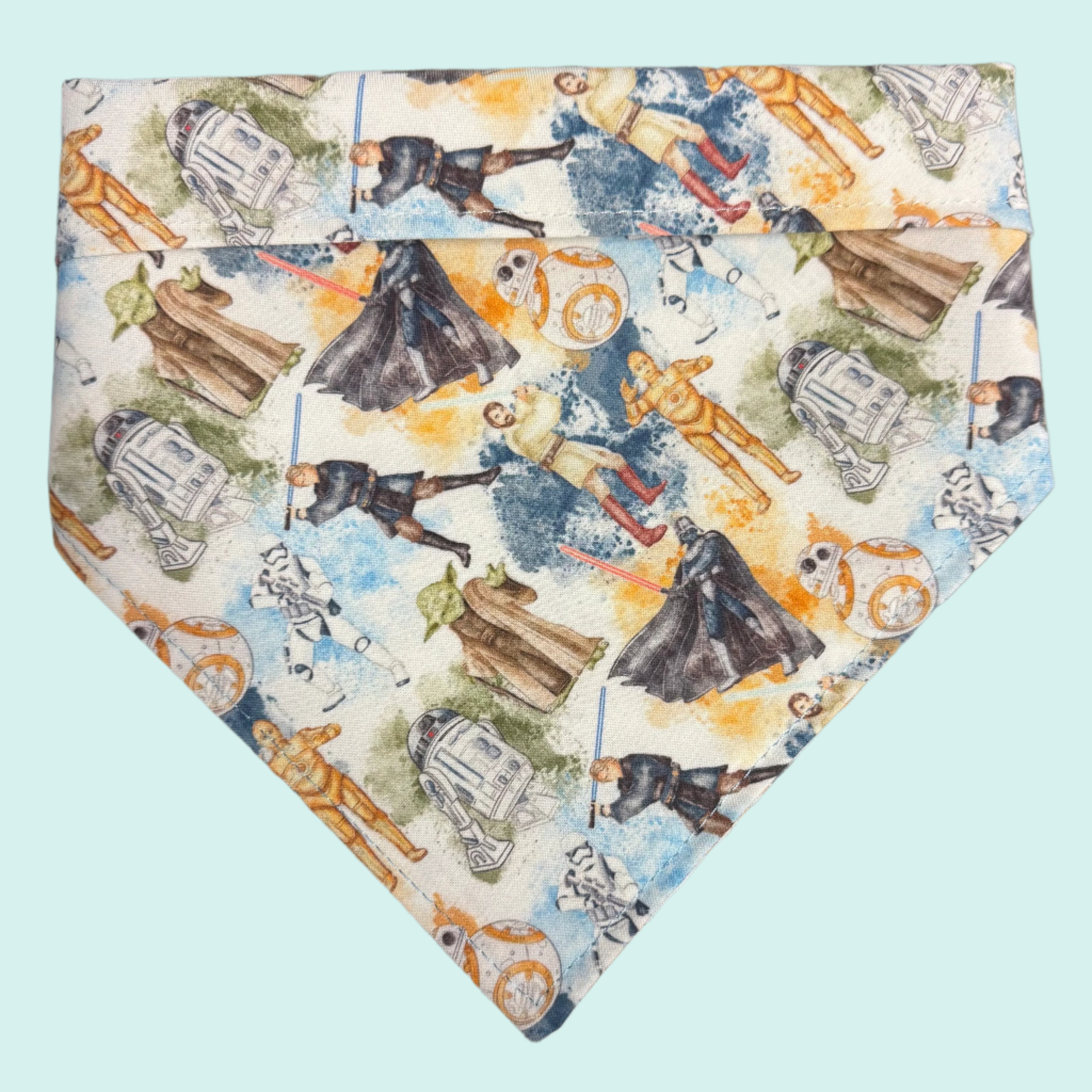 Star Wars May The Force Be With You Bandana - Officially Licensed Cotton Face Cover for Cosplay, Halloween Costume & Everyday Fashion Accessory