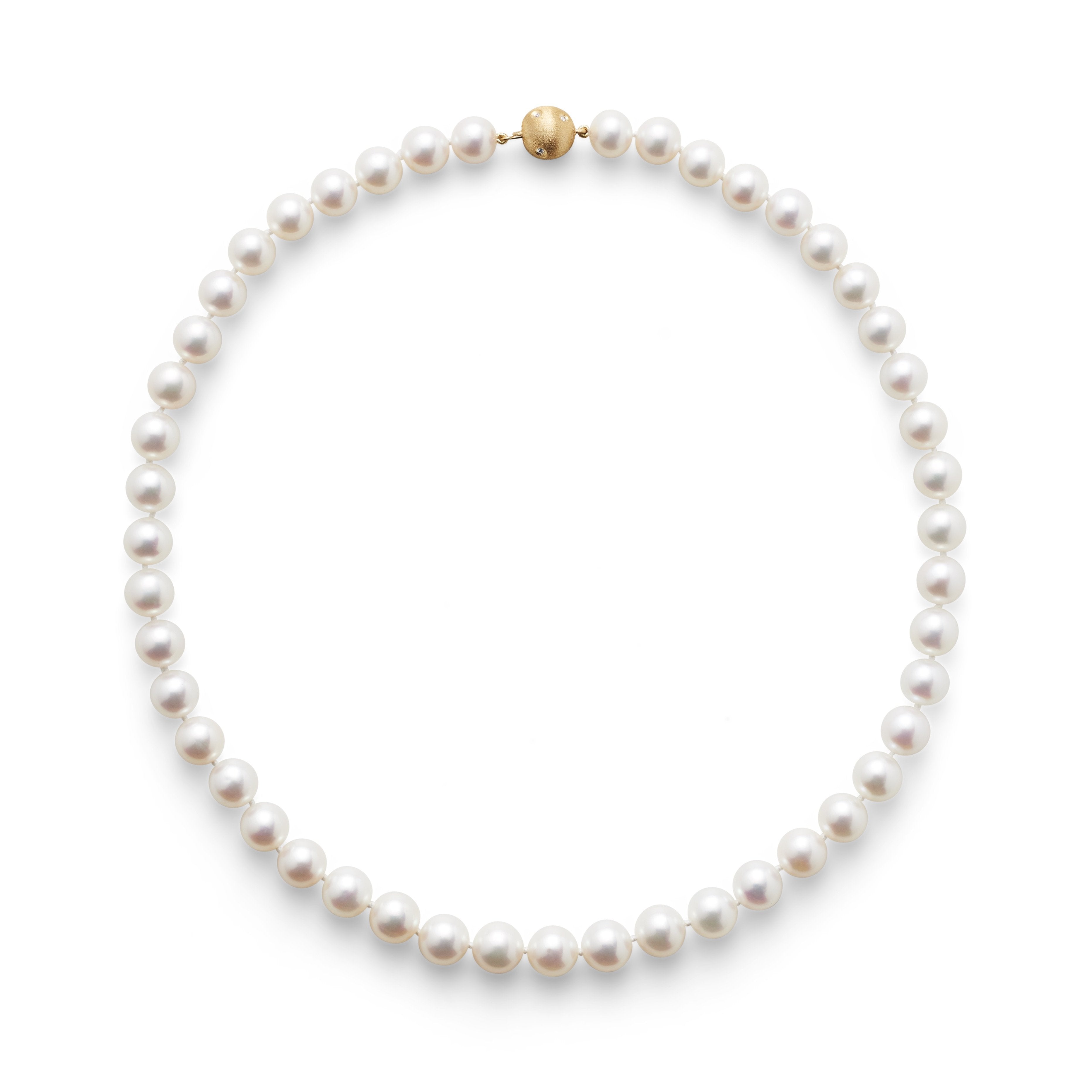7mm Pearl Necklace for Women - Elegant White Cultured Pearl Jewelry Gift for Wedding, Anniversary & Special Occasions