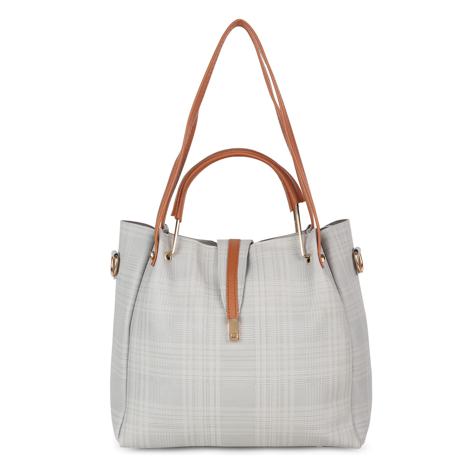 DANIEL CLARK Women's Leather Handbag Set - Fashionable Designer Purse & Tote Combo for Work, Travel & Everyday Use