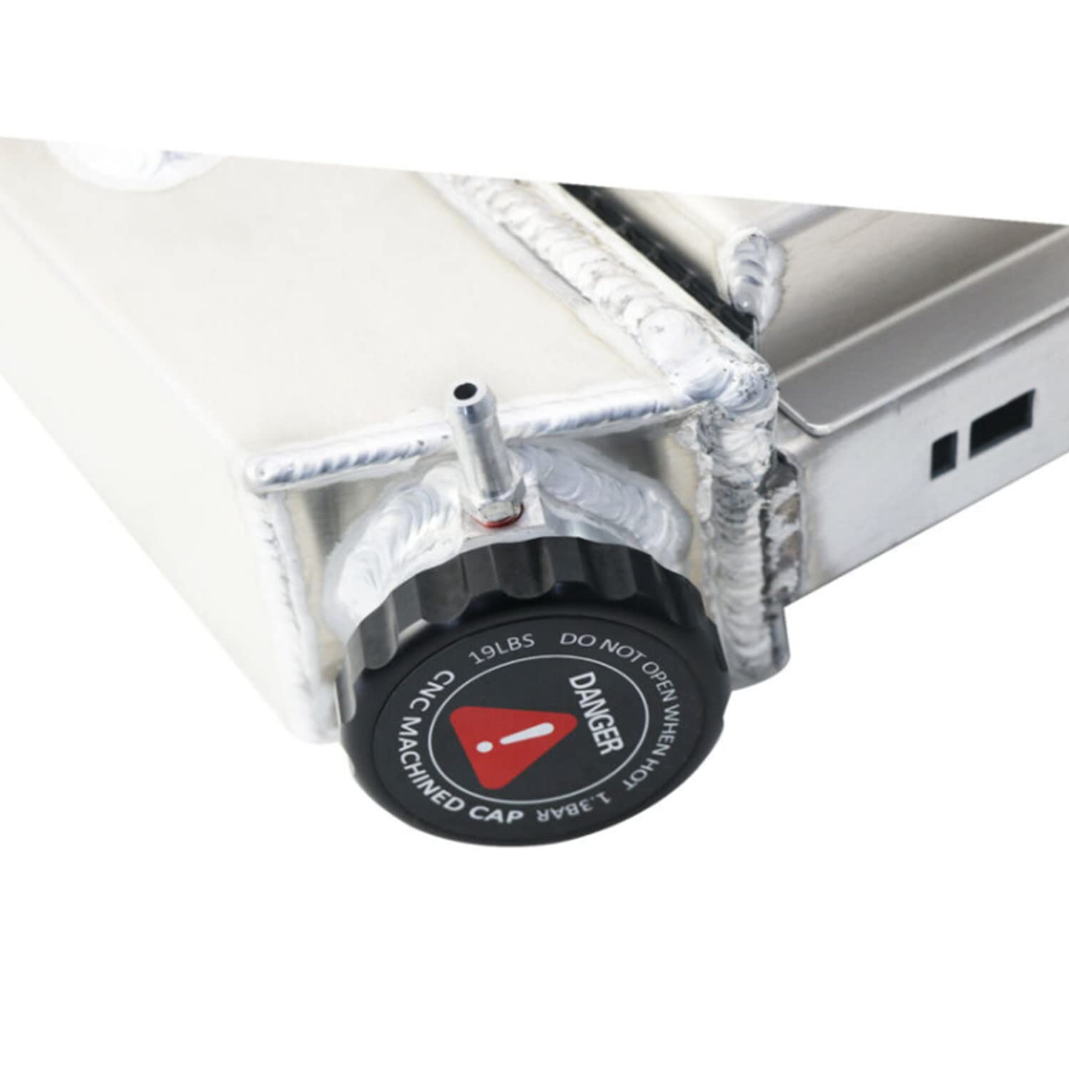 4 Row Aluminum Radiator Shroud with Dual 12