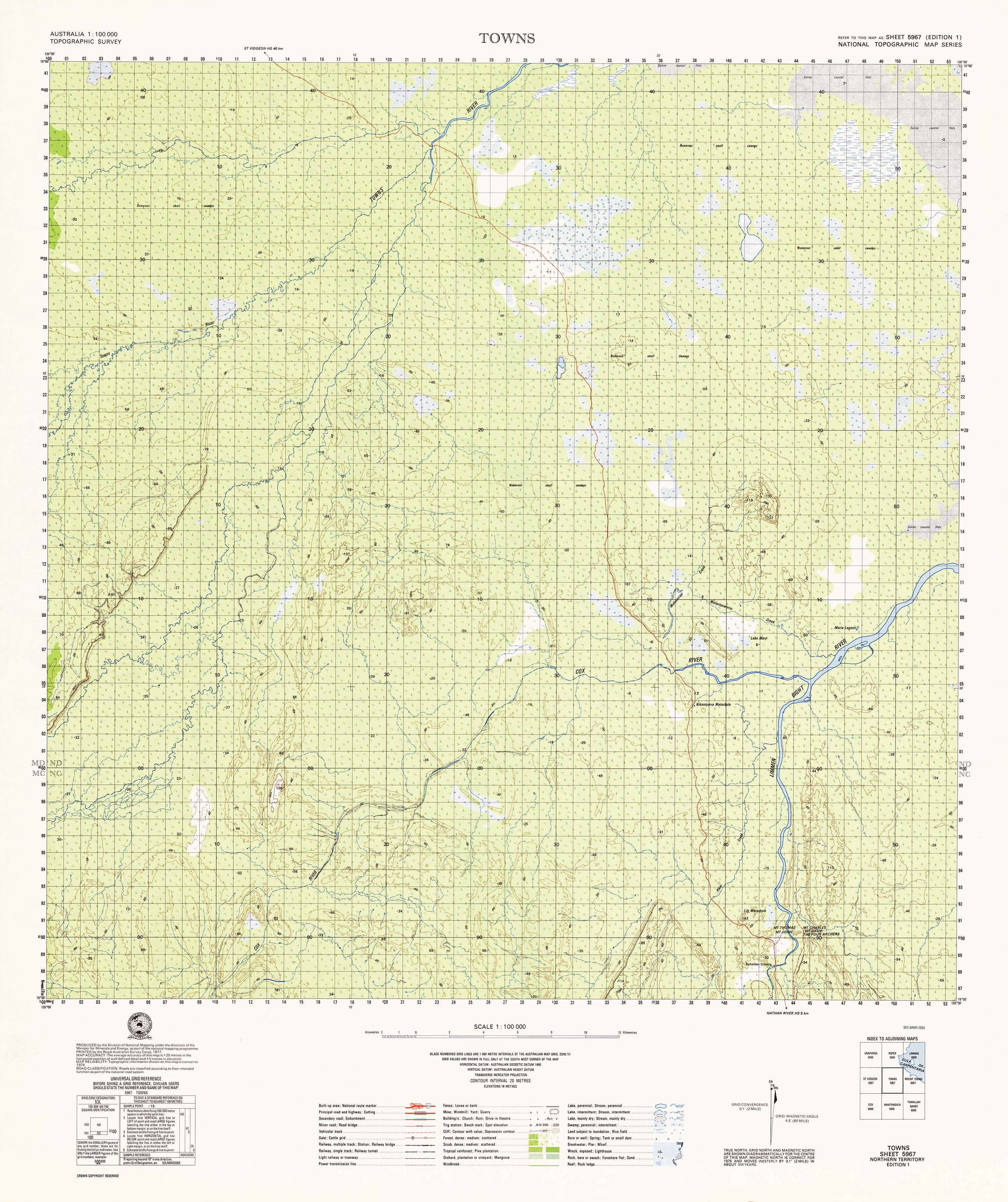 1:100K Scale Topographic Map of 5967 Towns - Detailed Hiking, Camping & Outdoor Adventure Navigation
