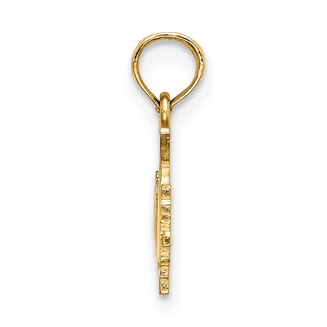 14k Yellow Gold Hand Holding Barbell Charm - Dainty Workout Jewelry for Gym Lovers, Fitness Enthusiasts & Weightlifters - Perfect for Workouts, Gym Sessions & Sports Motivation