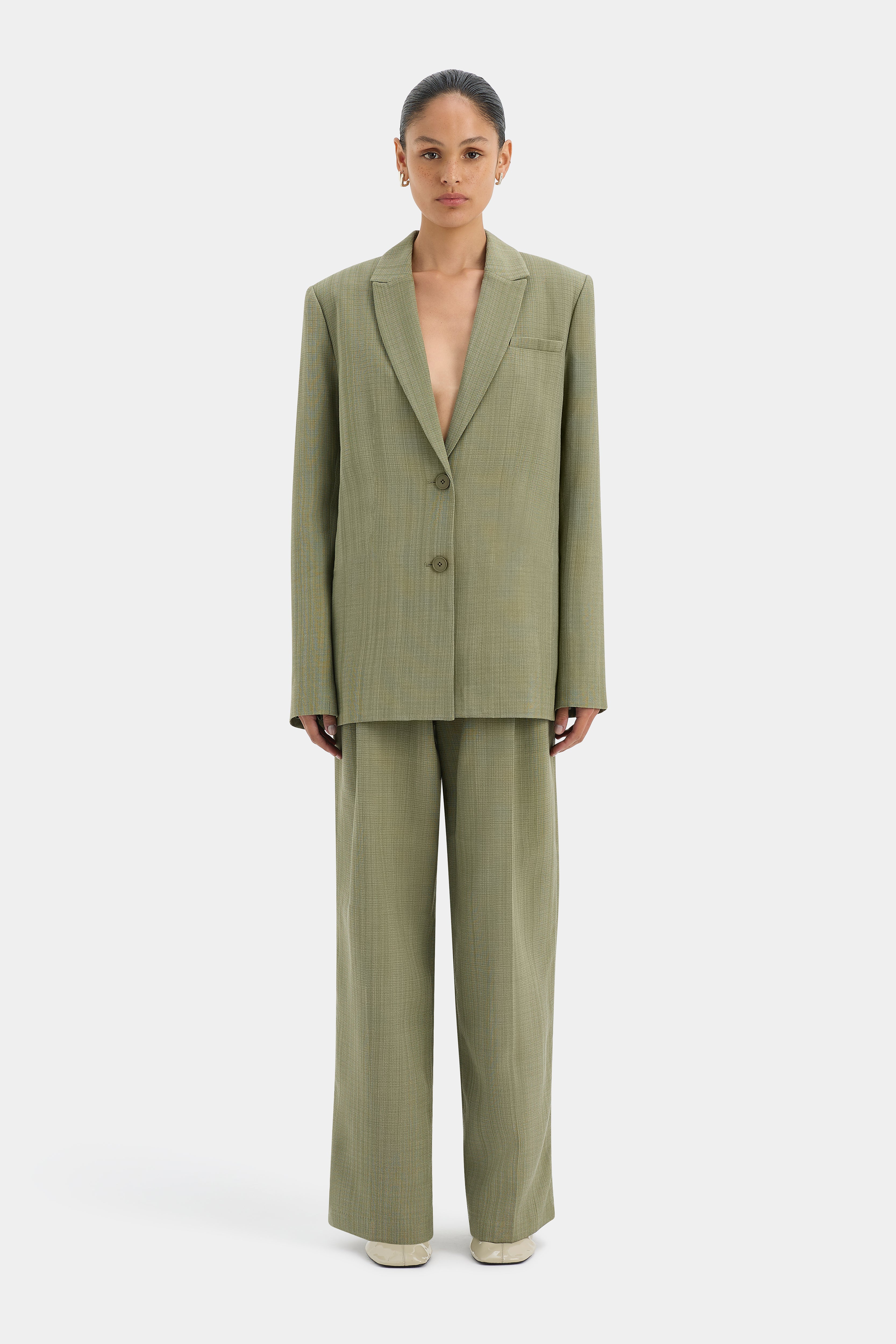 Evanthe Blazer Olive - Stylish Women's Casual Jacket for Work & Outfits | Perfect for Office, Travel & Everyday Wear