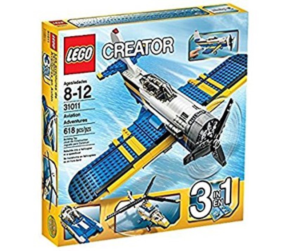 LEGO Creator 3-in-1 Aviation Adventure Building Kit - Helicopter, Boat & Seaplane Toy Set for Kids Ages 7-12 | Creative STEM Building Blocks for Playtime, Birthday Gifts & Classroom Activities