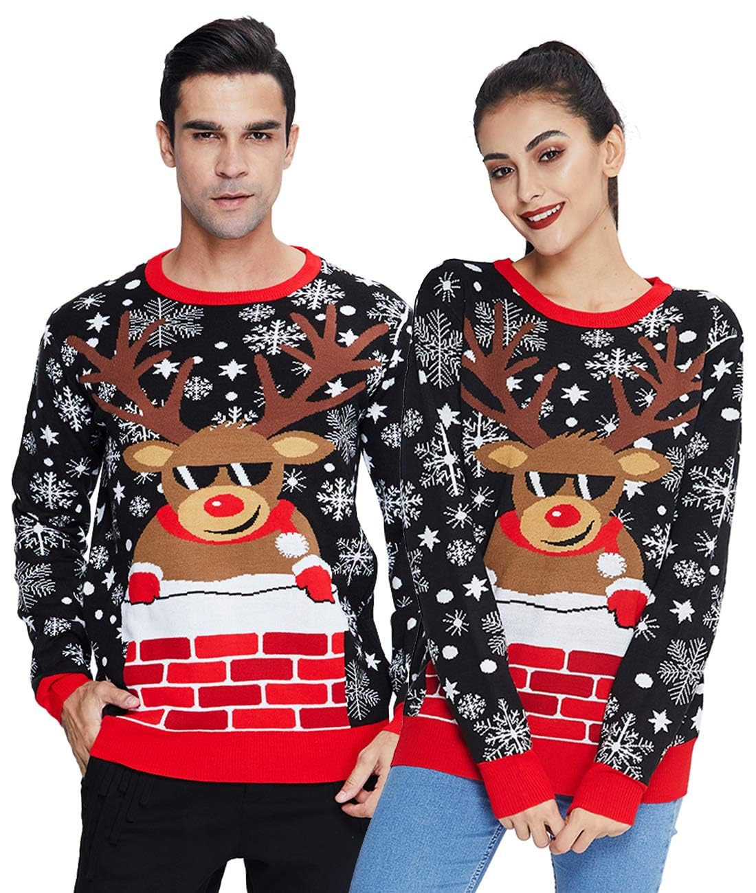 Funny Ugly Christmas Sweater for Men - Long Sleeve Knitted Holiday Pullover Jumper | Perfect for Xmas Parties, Family Gatherings & Festive Photos