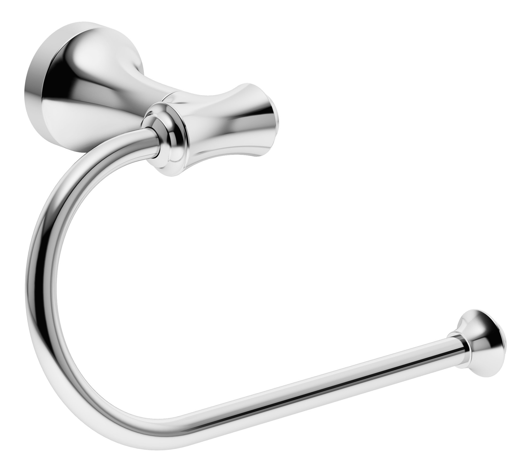 Symmons 543TPL Left-Hand Wall-Mounted Toilet Paper Holder - Polished Chrome Finish for Bathroom & Restroom Decor | Durable & Stylish Bath Accessory