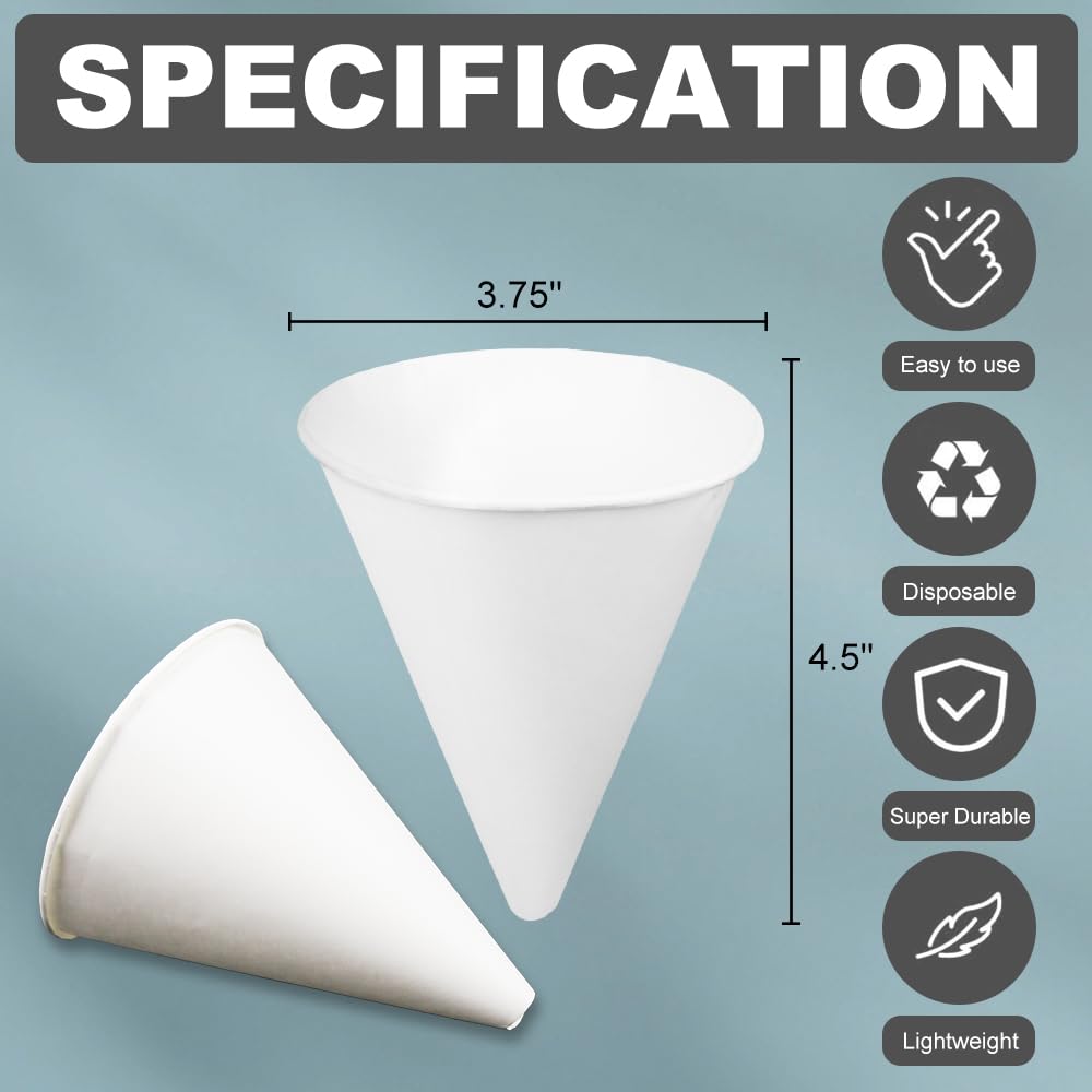 Disposable Paper Funnels for Oil - 25 Pack Single Use Engine & Motor Oil Funnels, Leak-Proof Cone Design Similar to Valvomax - Perfect for Automotive Maintenance, DIY Projects & Fluid Transfer