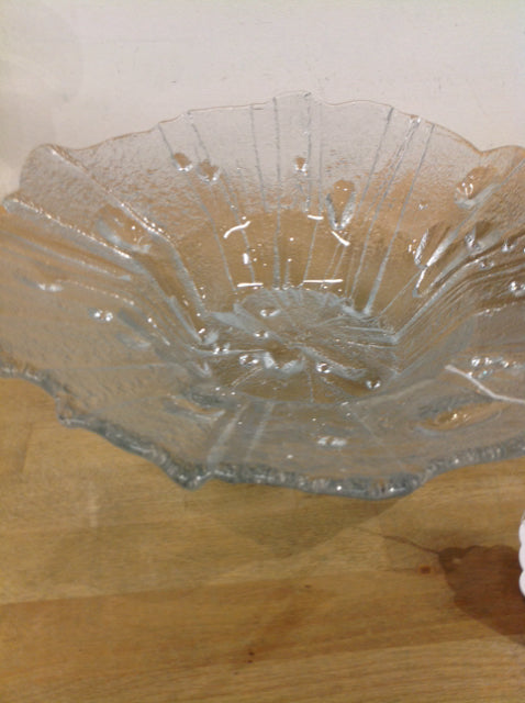 Vintage Frosted Glass Bowl - 15 oz Elegant Serving Dish for Salads, Desserts & Entertaining - Perfect for Parties, Dining & Home Decor