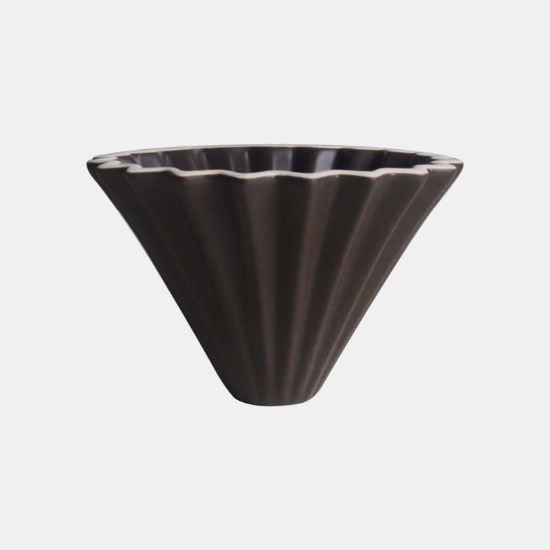 Origami Ceramic Pour Over Coffee Maker - Handcrafted Non-Electric Coffee Dripper for Single Cup Brewing | Perfect for Home, Office, Camping & Coffee Gifts | Premium Porcelain Filter Cup for Specialty Coffee Lovers