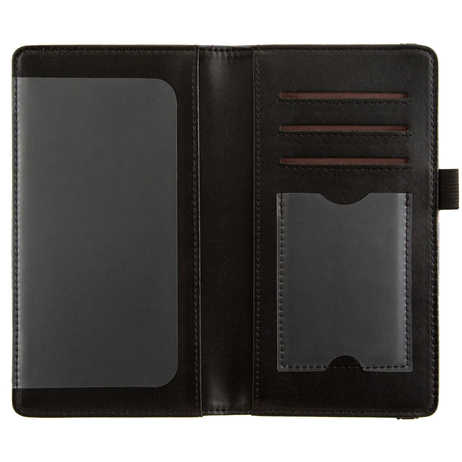 Premium Leather Checkbook Cover for Women & Men - RFID Blocking Checkbook Holder Wallet with Credit Card Slots - Floral Design for Duplicate Checks - Perfect for Office, Travel & Everyday Use