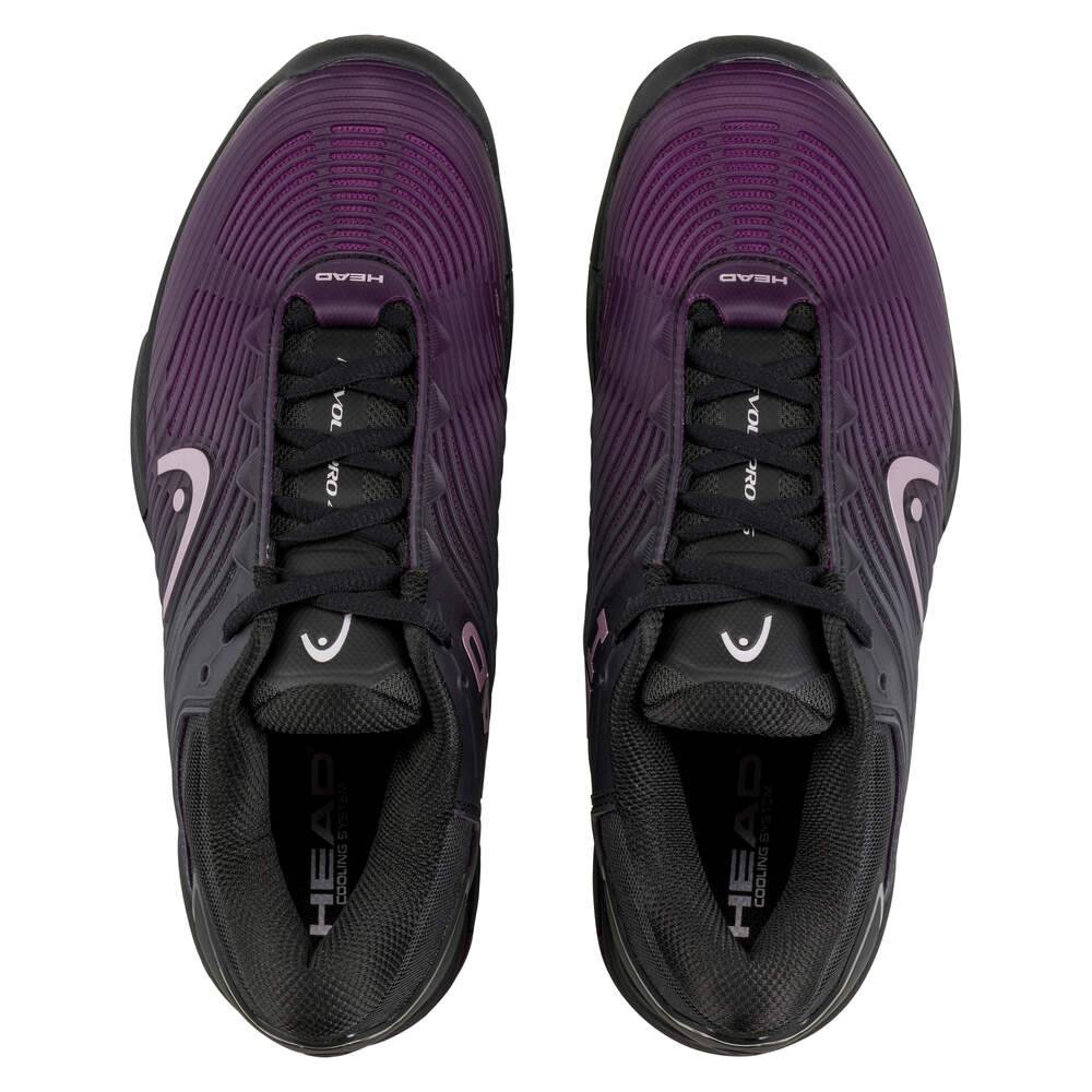 Head Revolt Pro 4.5 Women's Tennis Shoes - Lightweight & Breathable Court Shoes for Women (Black/Purple) - Perfect for Tennis, Training & Casual Wear