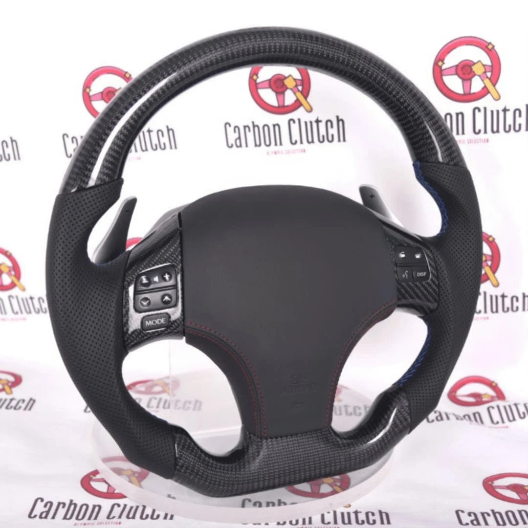 2006-2013 Lexus IS250 IS350 Carbon Fiber Steering Wheel Replacement - Sporty Custom Design for Enhanced Grip & Style | Perfect for Racing, Daily Driving & Car Enthusiasts