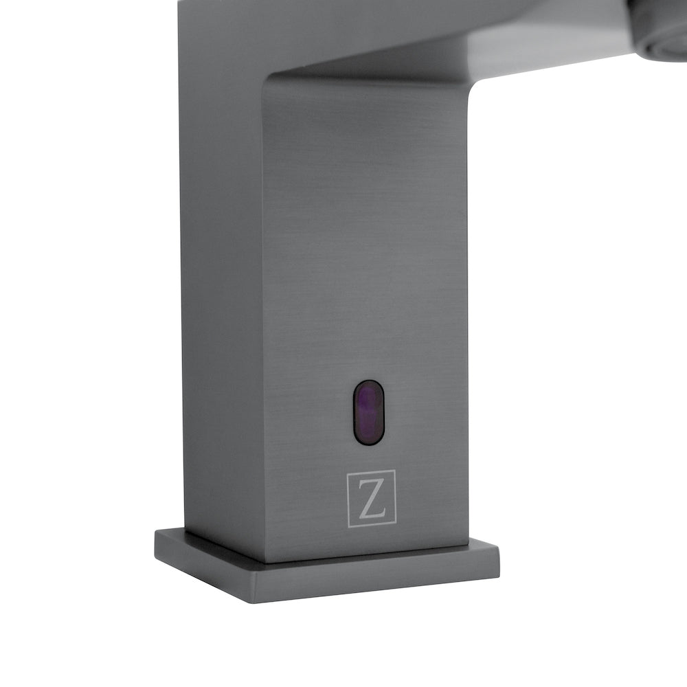 ZLINE Bliss Touchless Bath Faucet in Gun Metal - Automatic Sensor Faucet for Bathroom Sink, Hands-Free Water Tap with Modern Matte Black Finish (BLS BFS GM) - Perfect for Modern Homes, Hotels, and Public Restrooms