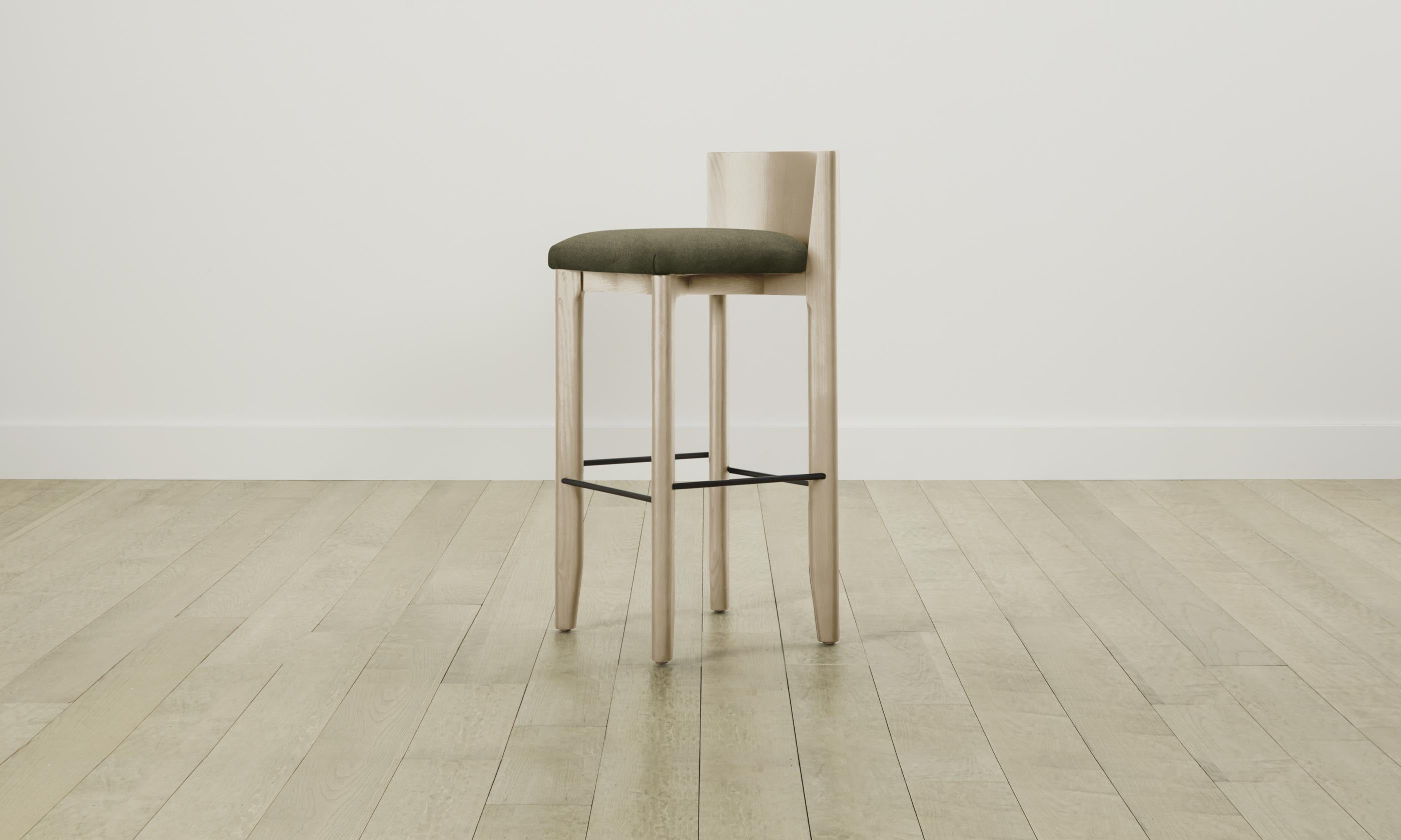 Premium Mohair Moss Bar & Counter Stool - The Delancey Collection | Modern Kitchen & Dining Room Seating for Home Bars, Breakfast Nooks & Entertainment Areas
