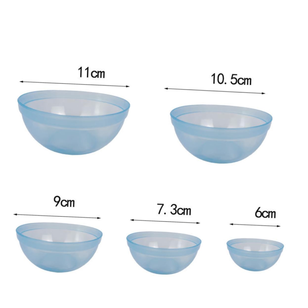 10Pcs Plastic Skincare Mixing Bowl Set for DIY Face Masks - Beauty Salon Tools & Spa Essentials (Random Colors) - Perfect for At-Home Facials, Spa Treatments & Professional Use