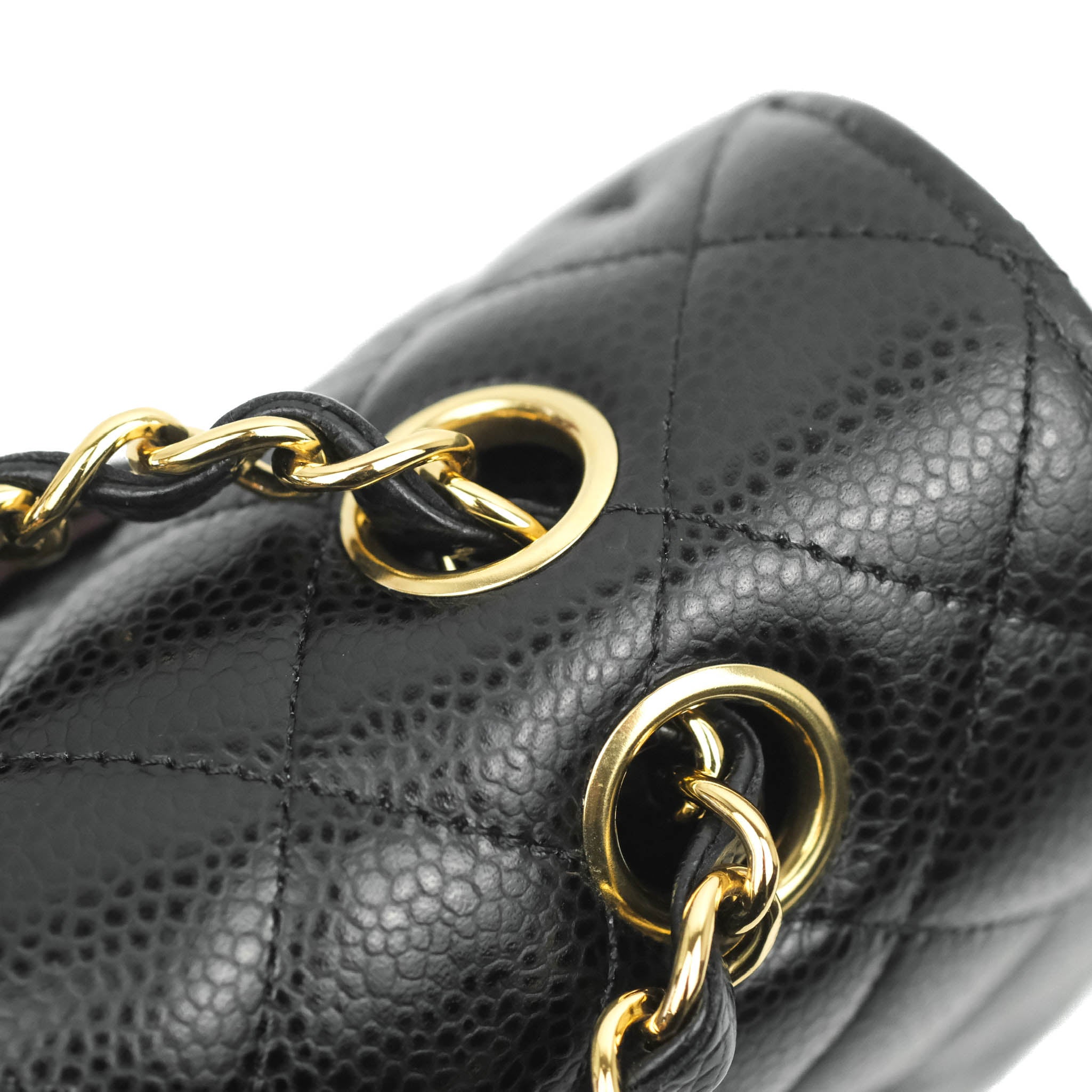 Chanel Classic Medium Double Flap Bag in Black Caviar Leather with Gold Hardware - Luxury Handbag for Women, Perfect for Work, Evening & Special Occasions