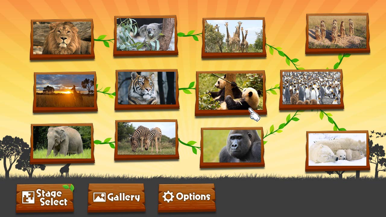 Animated Jigsaw Puzzles Collection for Nintendo Switch - Fun Family Game Night & Brain Training Activity