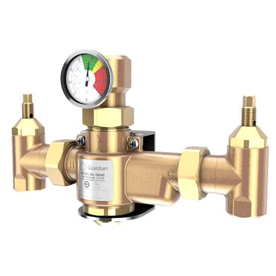 Guardian G6040 Thermostatic Mixing Valve - 50 Gallon (189 Liter) Capacity - Replacement for Guardian G3800LF - Perfect for Water Heaters, Showers & Bathroom Faucets