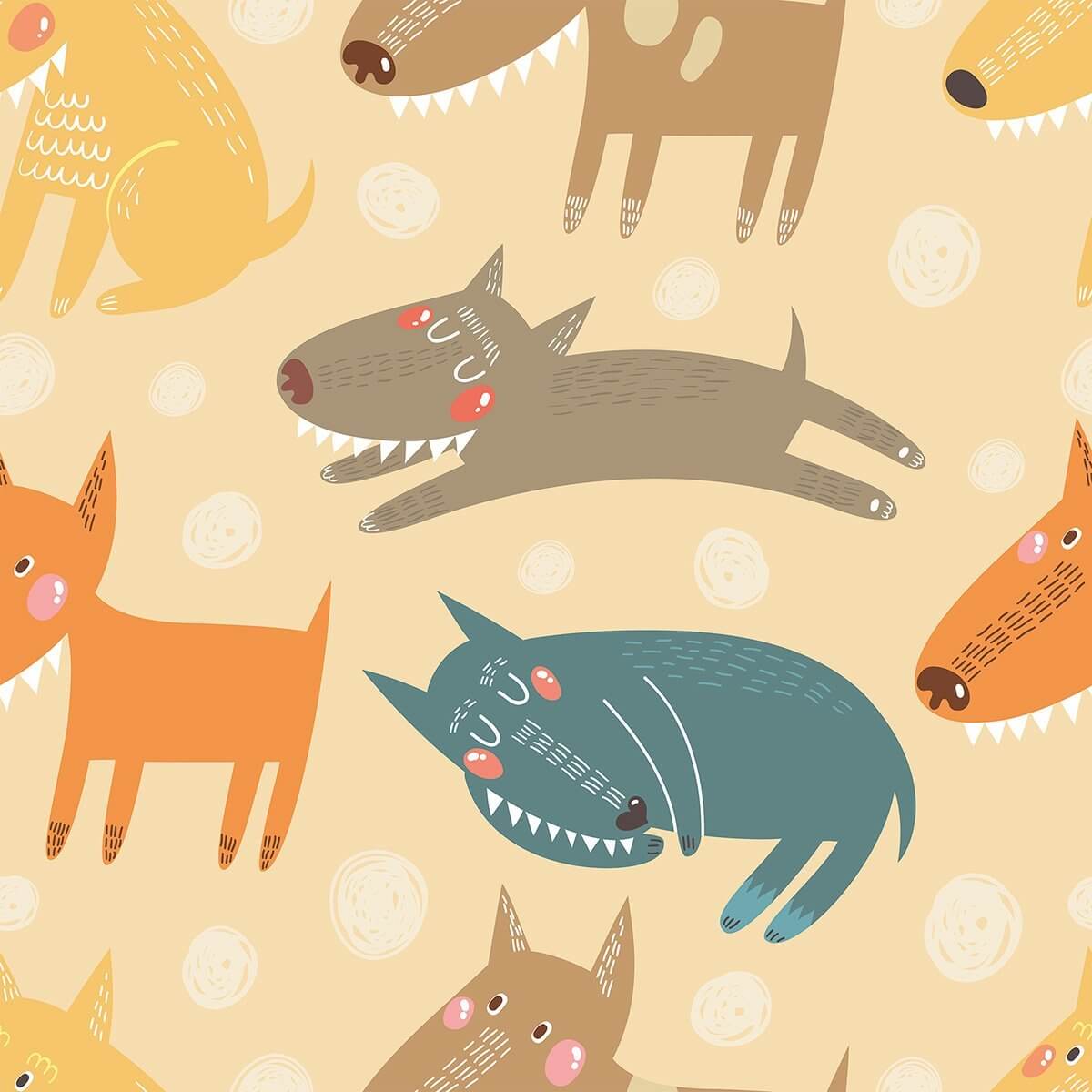 Brown and Tan Animal Print Baby Peel and Stick Removable Wallpaper - Self-Adhesive Nursery Decor for Kids Room, Bedroom, Playroom & Dorm - Easy to Install & Remove (4100)